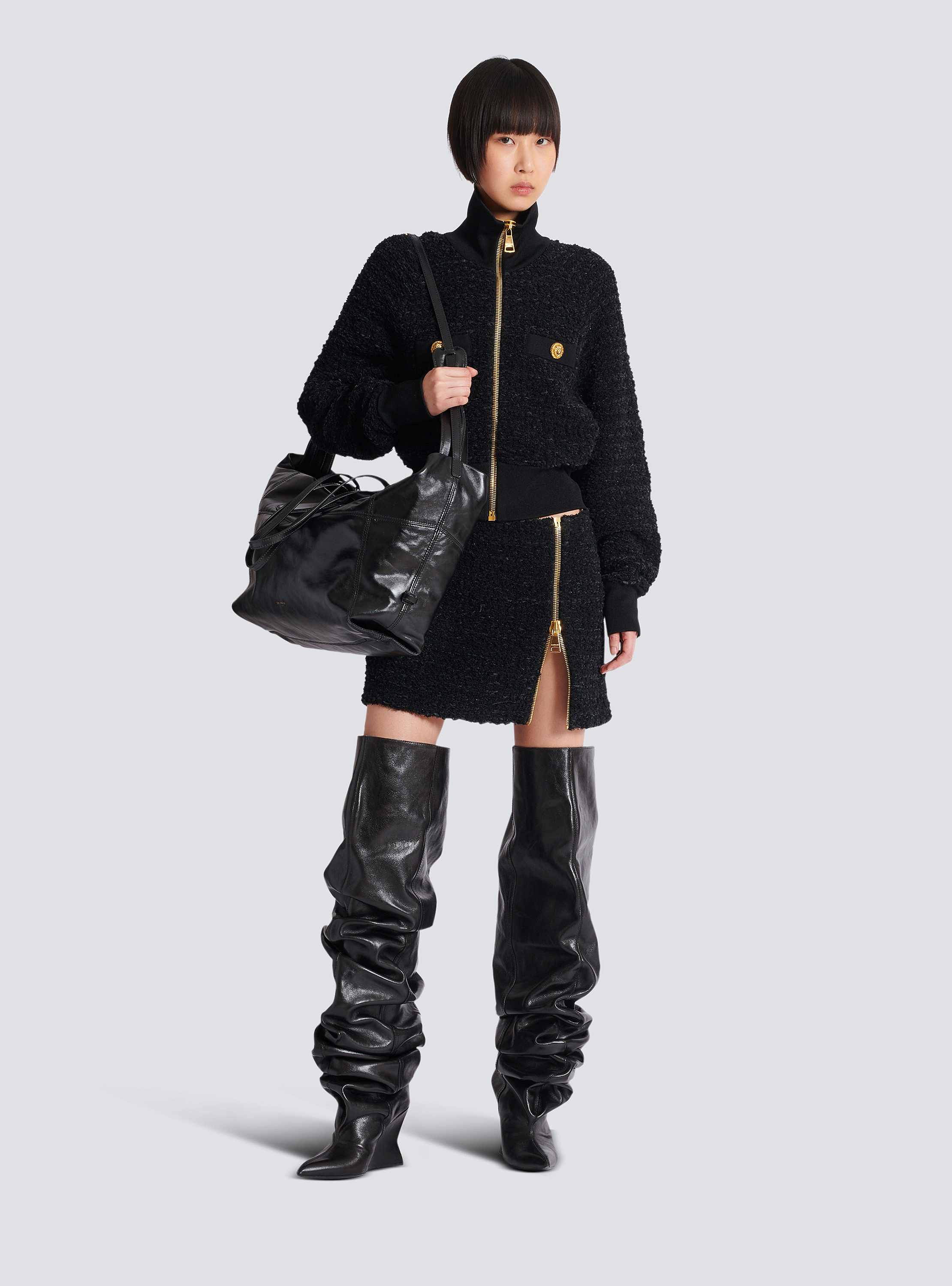 Tweed bomber jacket - Women | BALMAIN