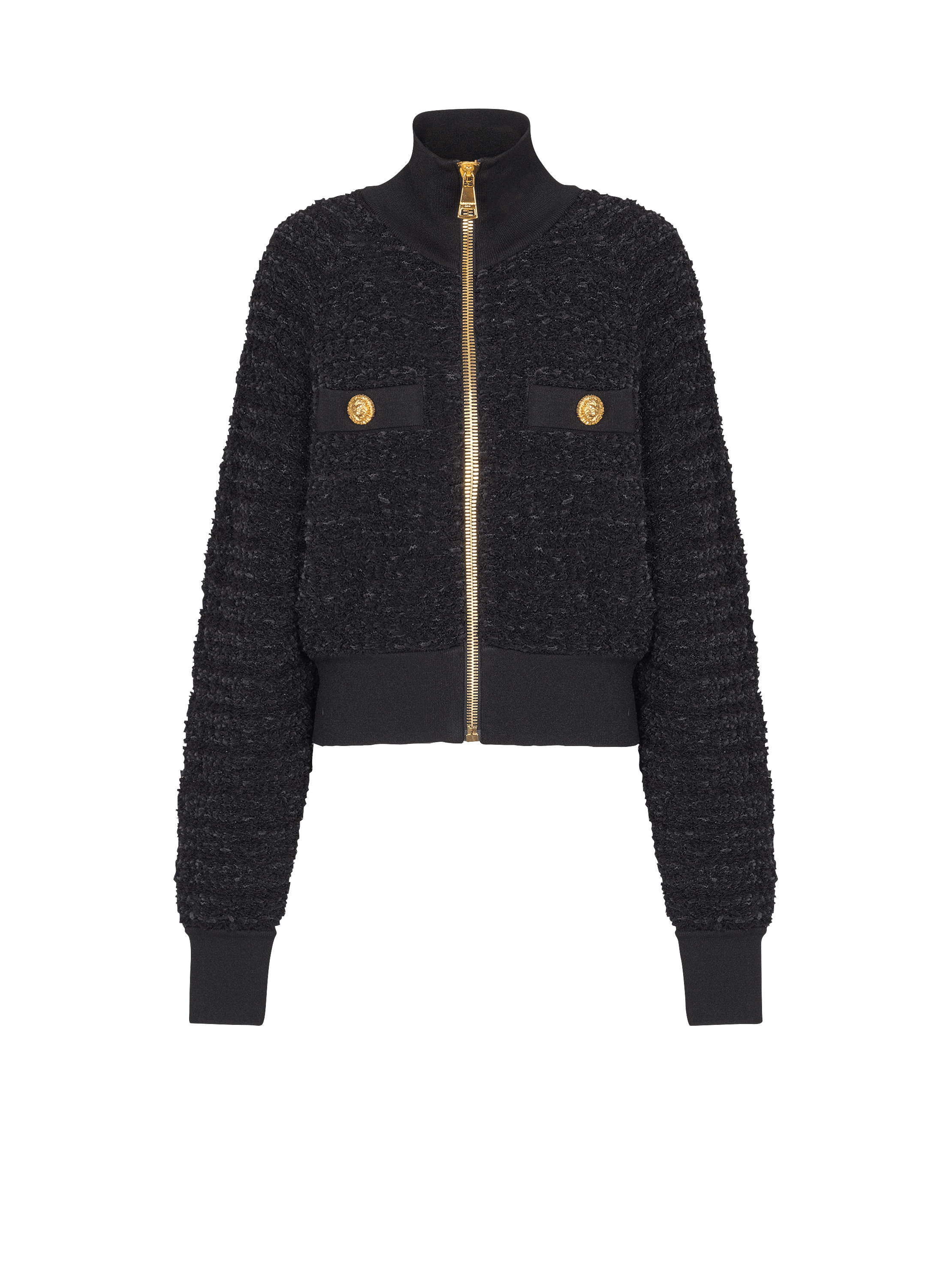 Tweed bomber jacket