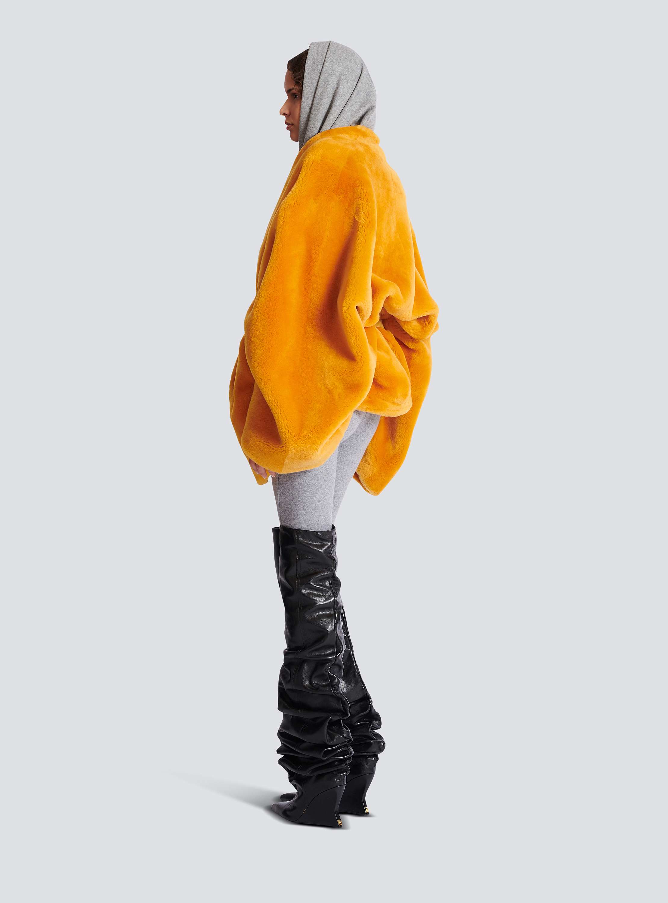 BAL FAUX SHEARING DUFFLE COAT イエロー Fay Pin Fastening Coat, $404 | farfetch.com | Lookastic