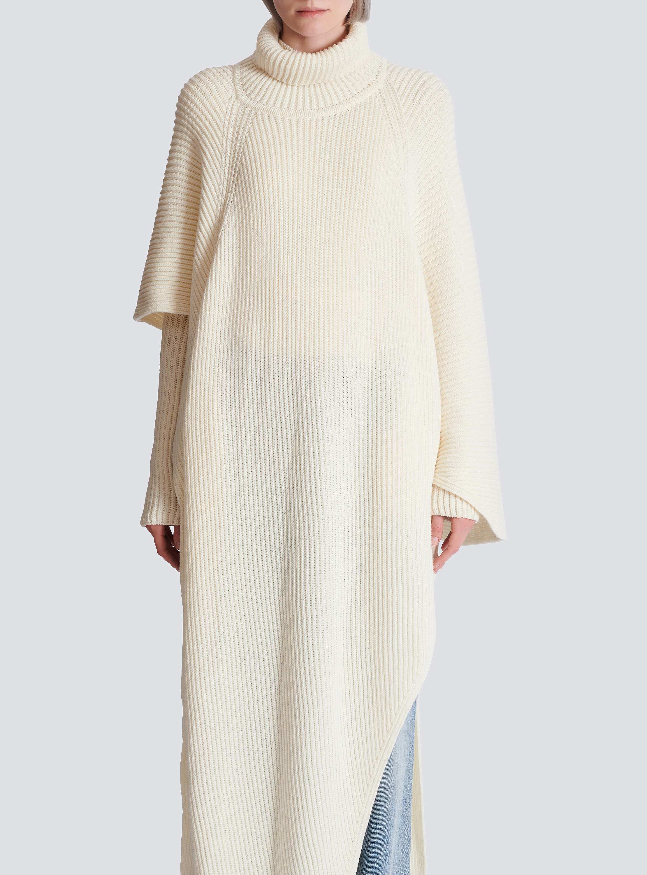 Asymmetric Knit Cape