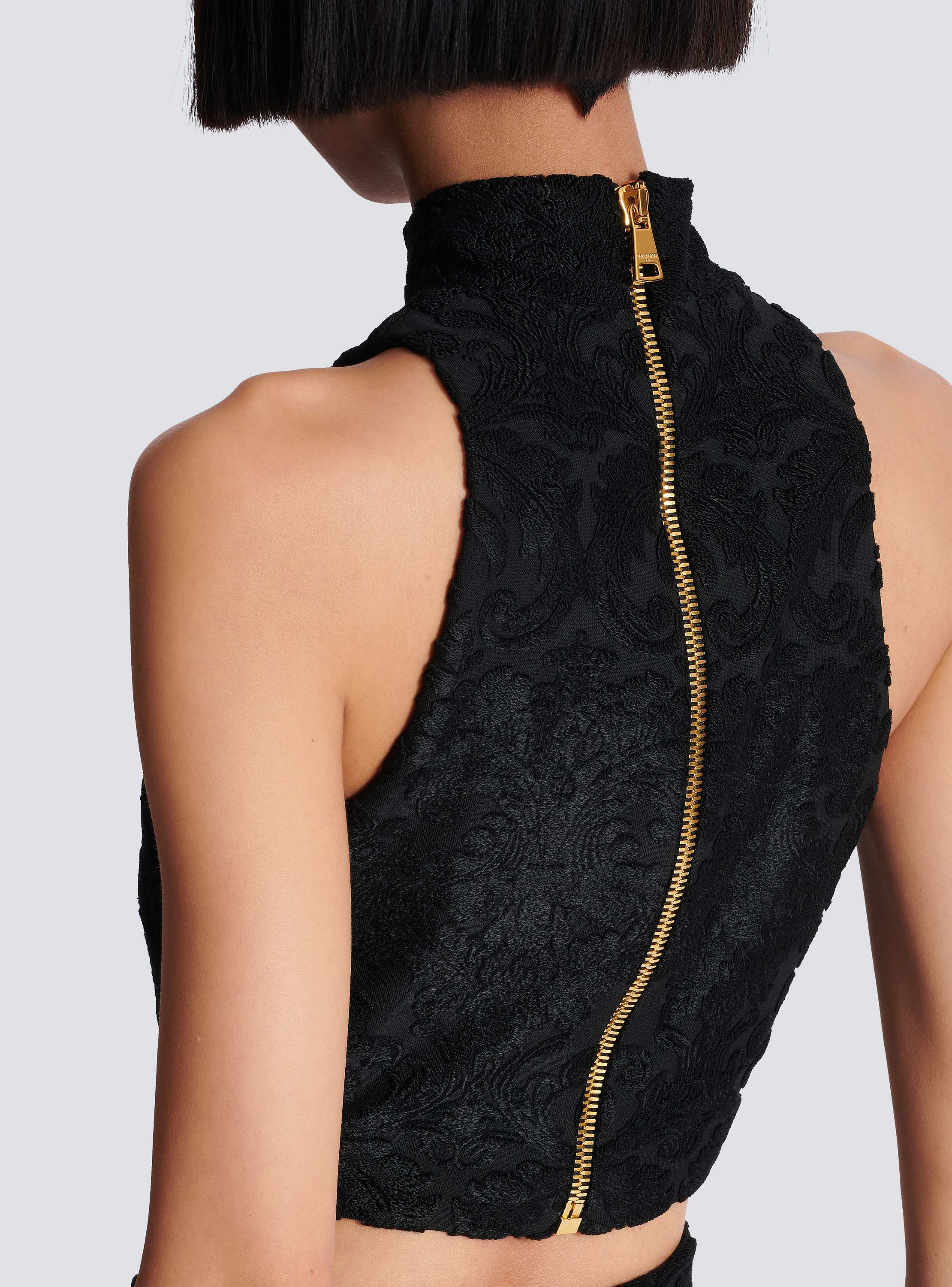 Baroque pattern buttoned top - Women | BALMAIN