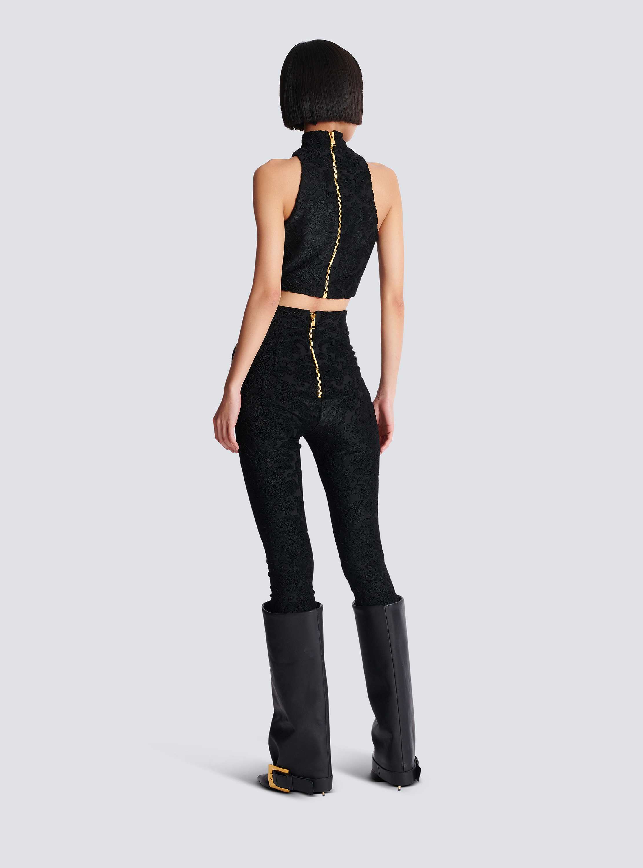 Baroque pattern buttoned top - Women | BALMAIN