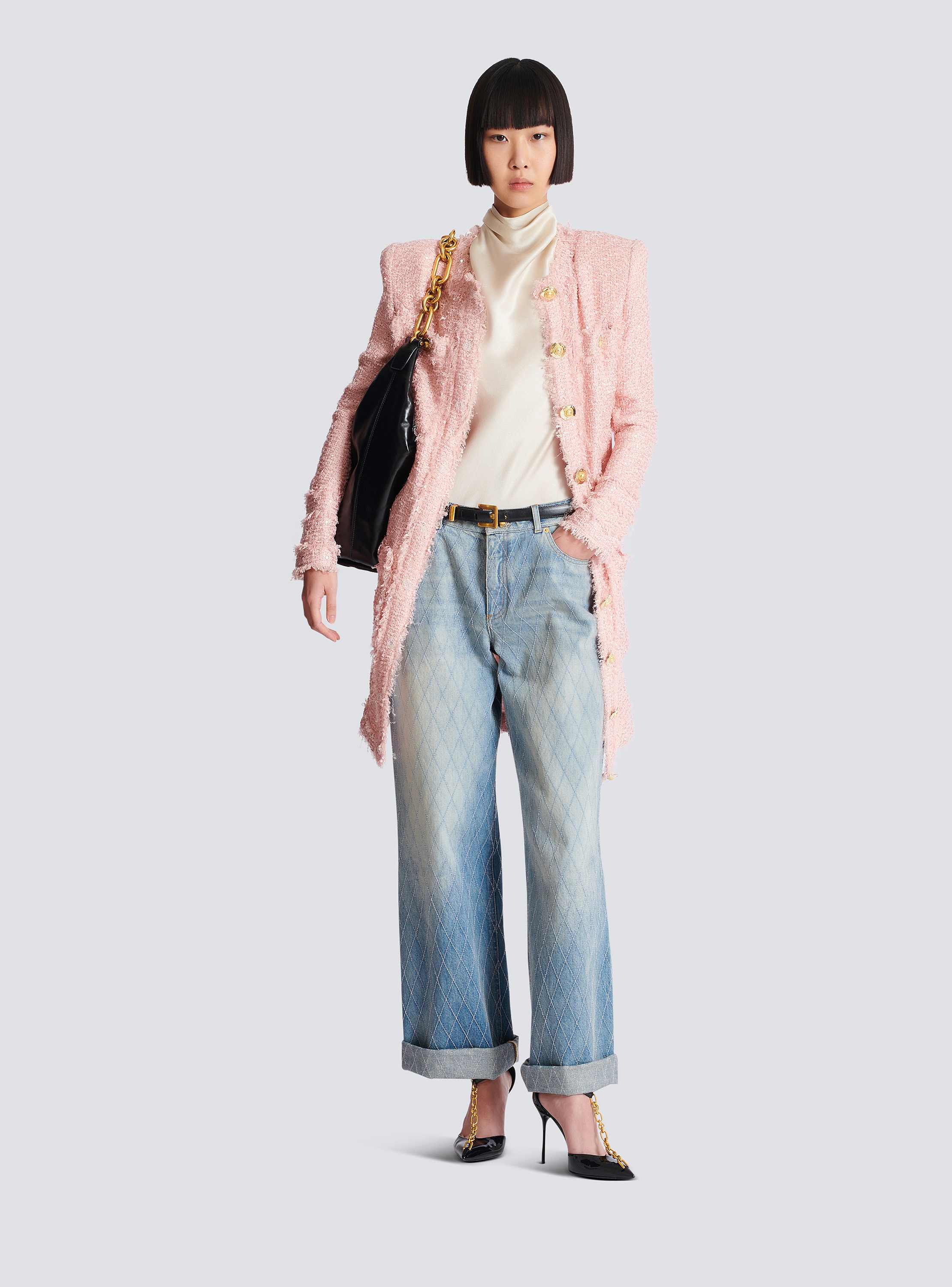 Halterneck Crepe Satin Top