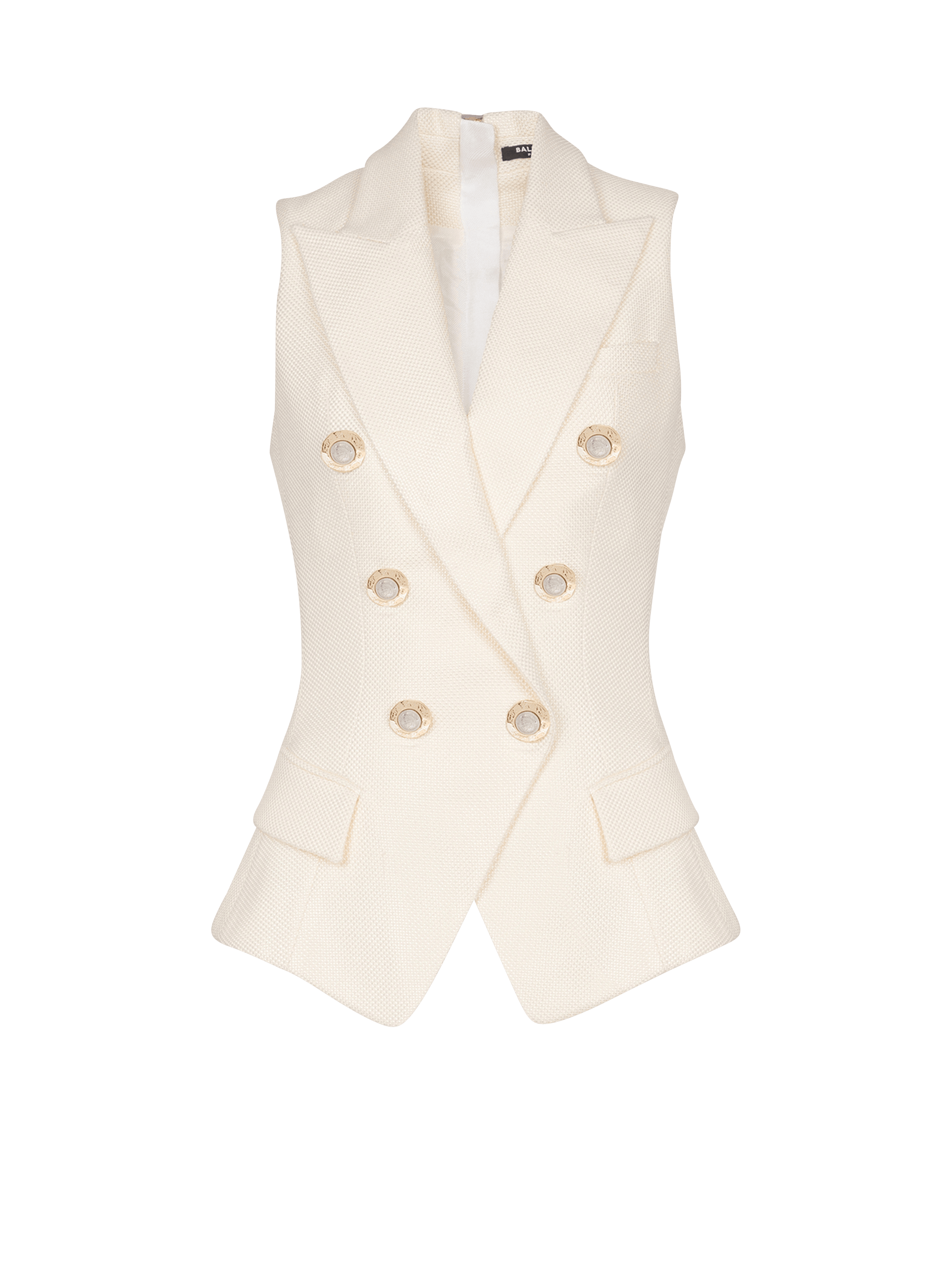 6 Btn Fitted Natte Tailored Top