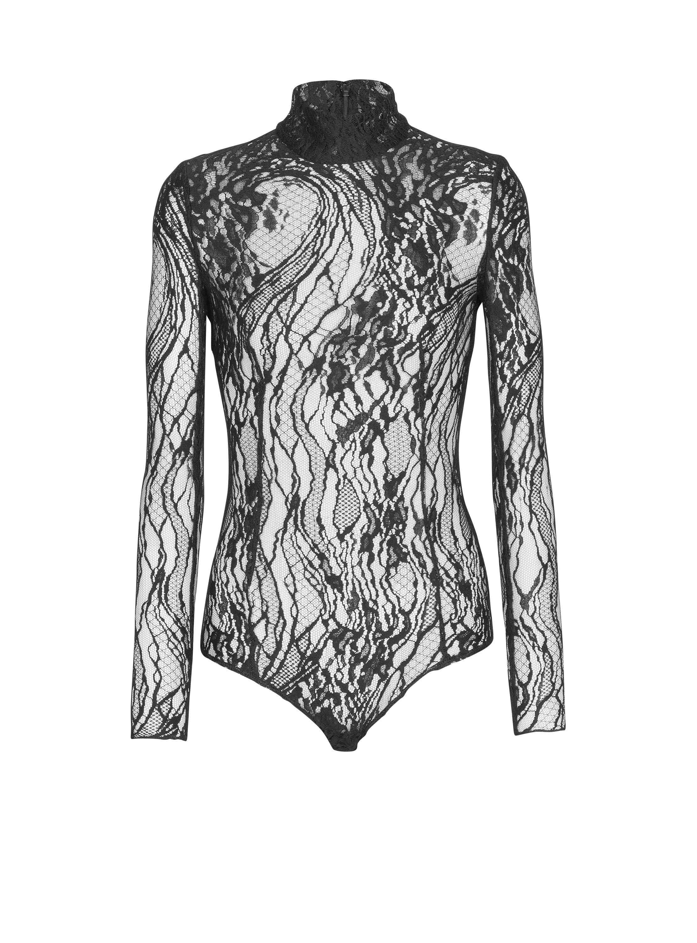 Long-sleeved lace body