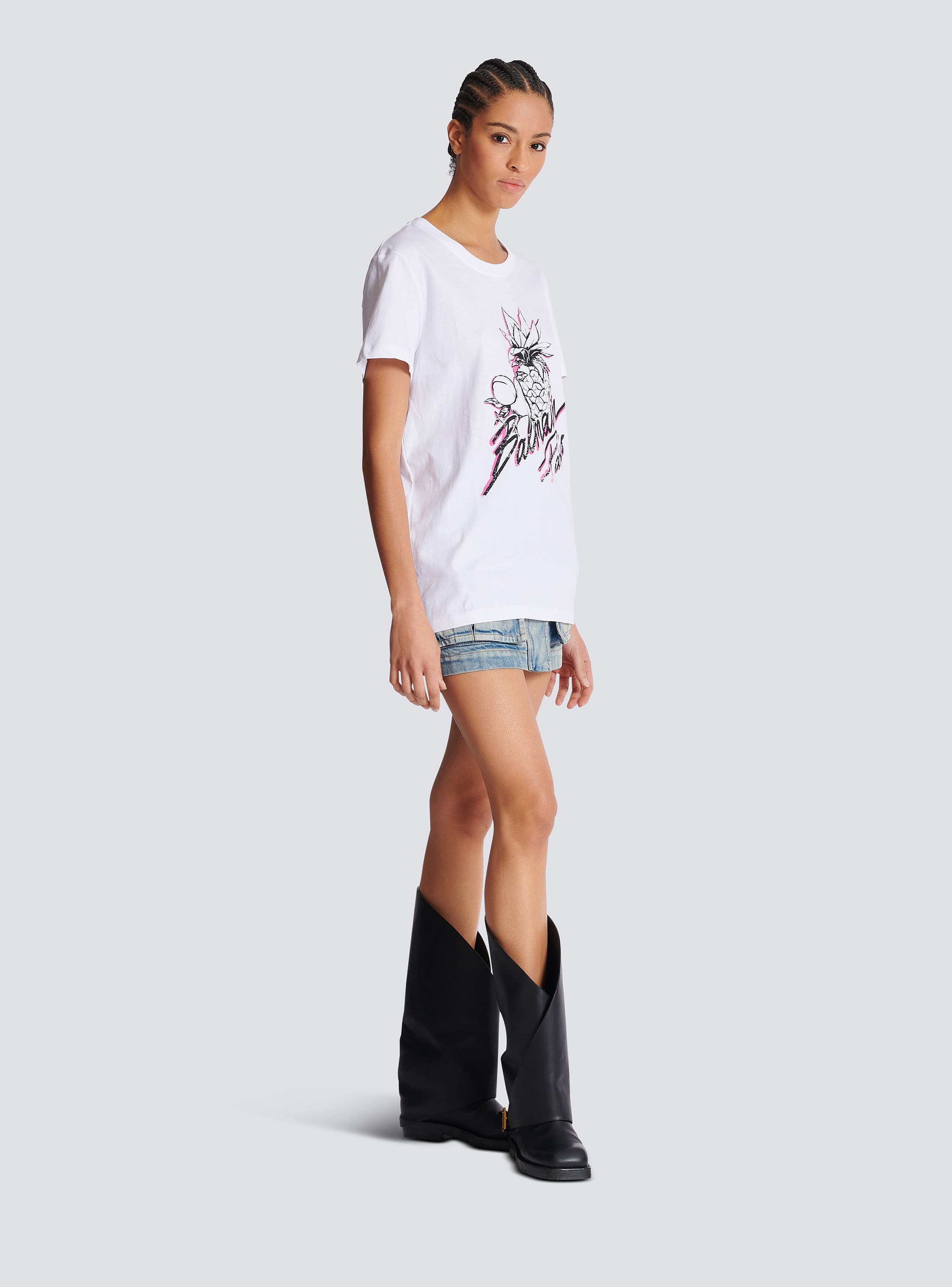 Balmain Fruits Print T-Shirt