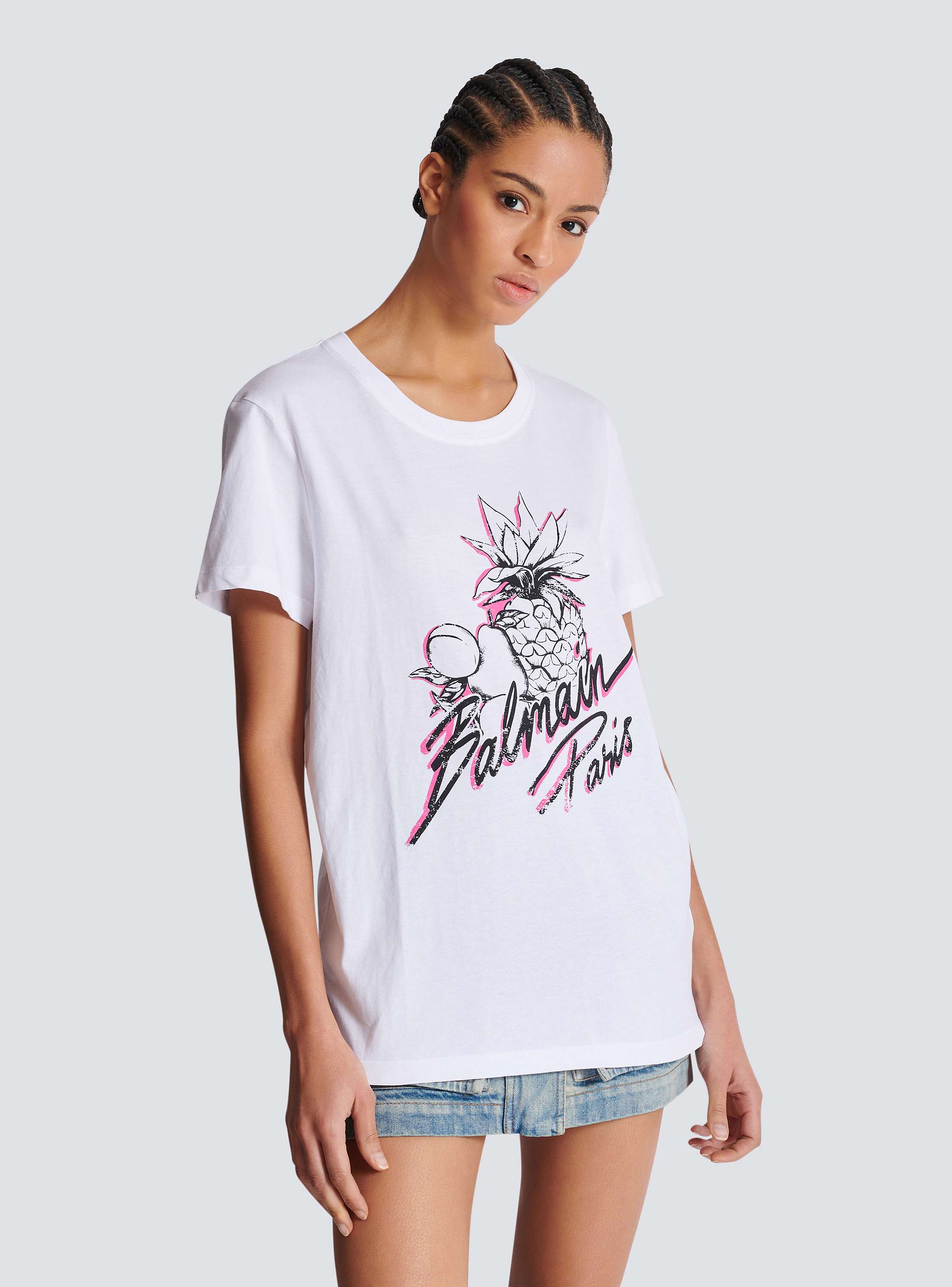 Balmain Fruits Print T-Shirt