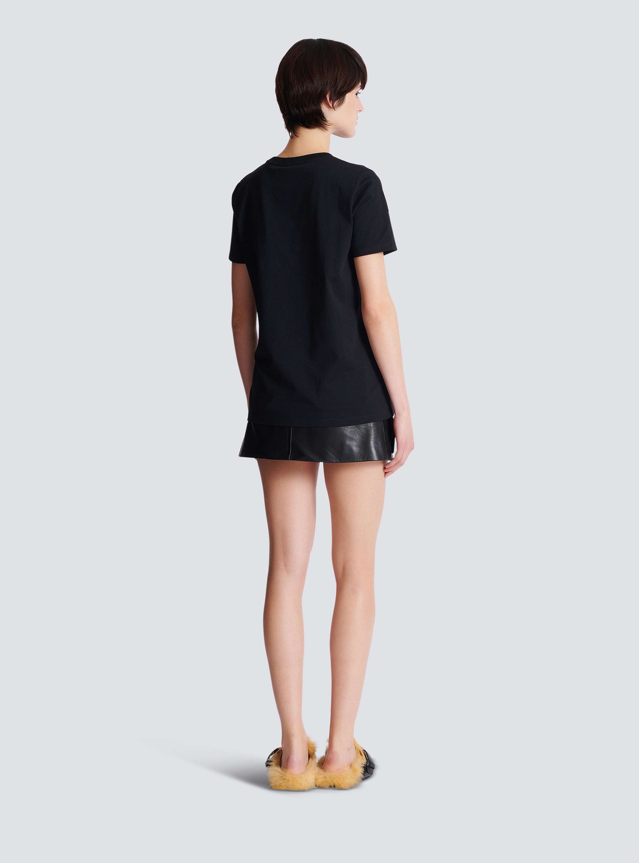 Short-sleeved Balmain Chain print T-shirt - Women | BALMAIN