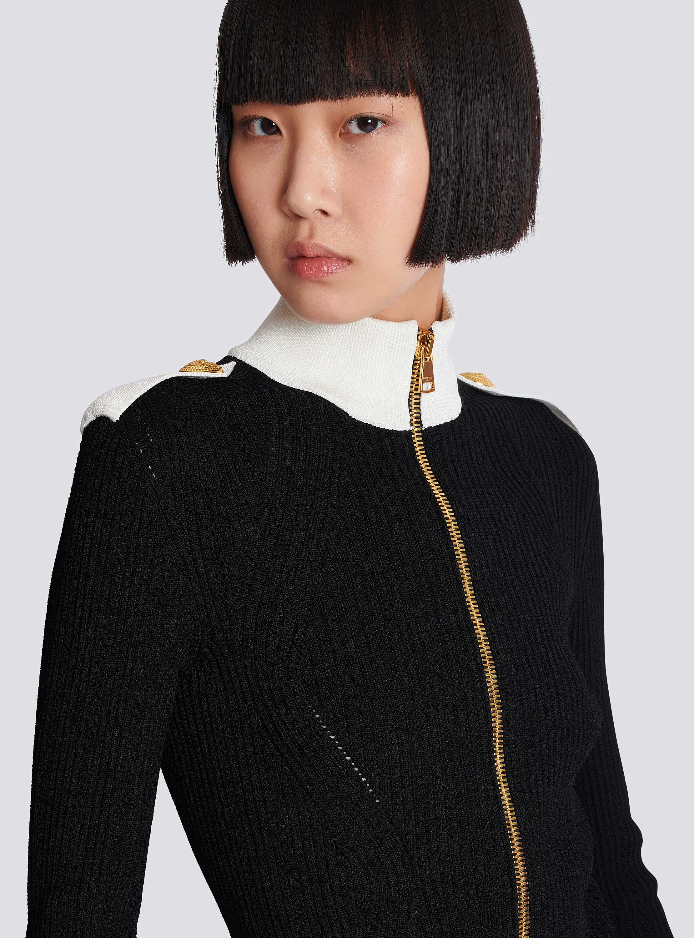 ハイネック ニット製 ファスナーカーディガン - Women | BALMAIN