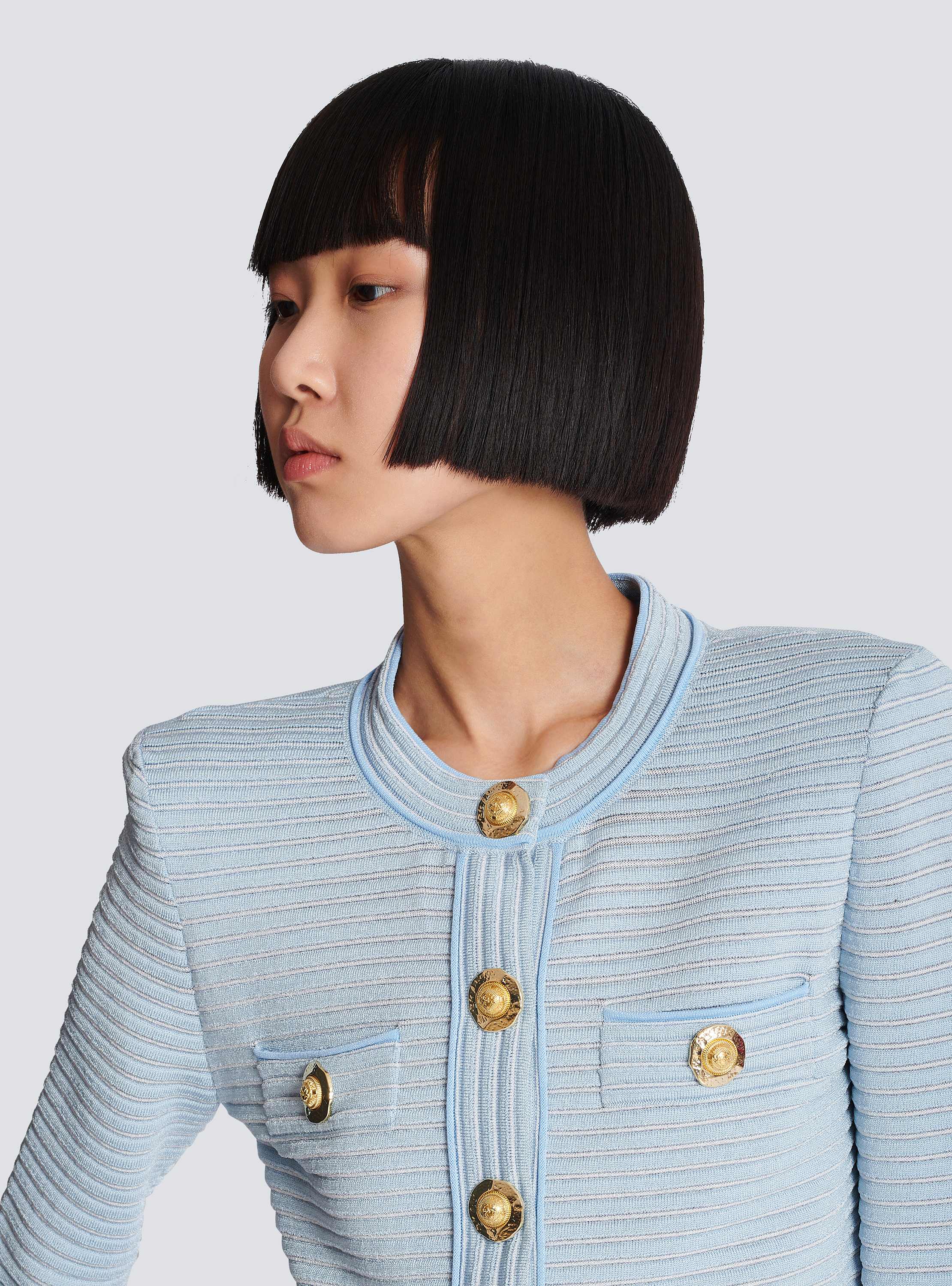 BALMAIN PARIS★13AW★イタリア製★カシュクール カーディガン 紺 BALMAIN PARIS☆13AW☆イタリア製☆カシュクール カーディガン 紺