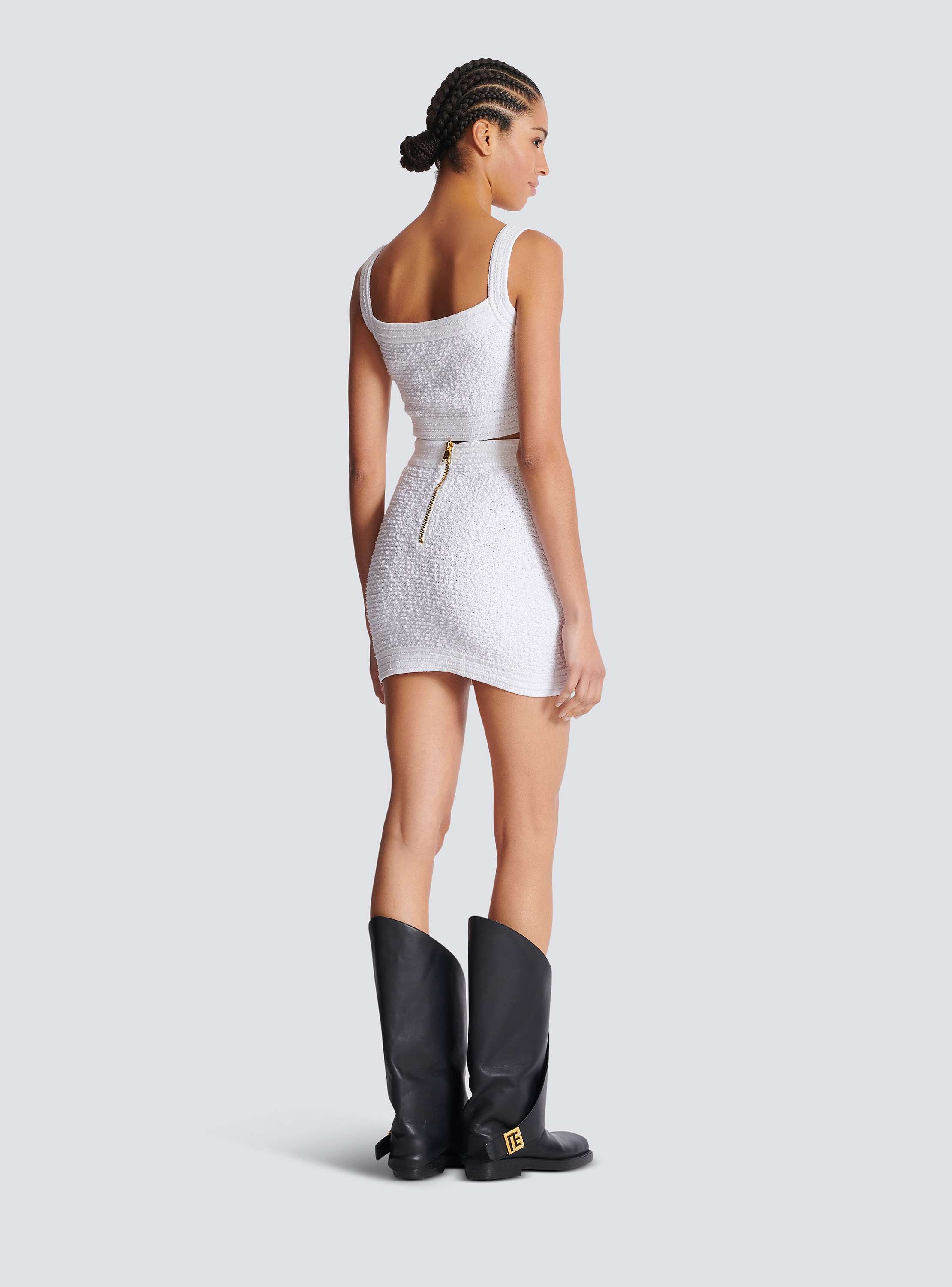 2 Pkts Light Tweed Short Skirt