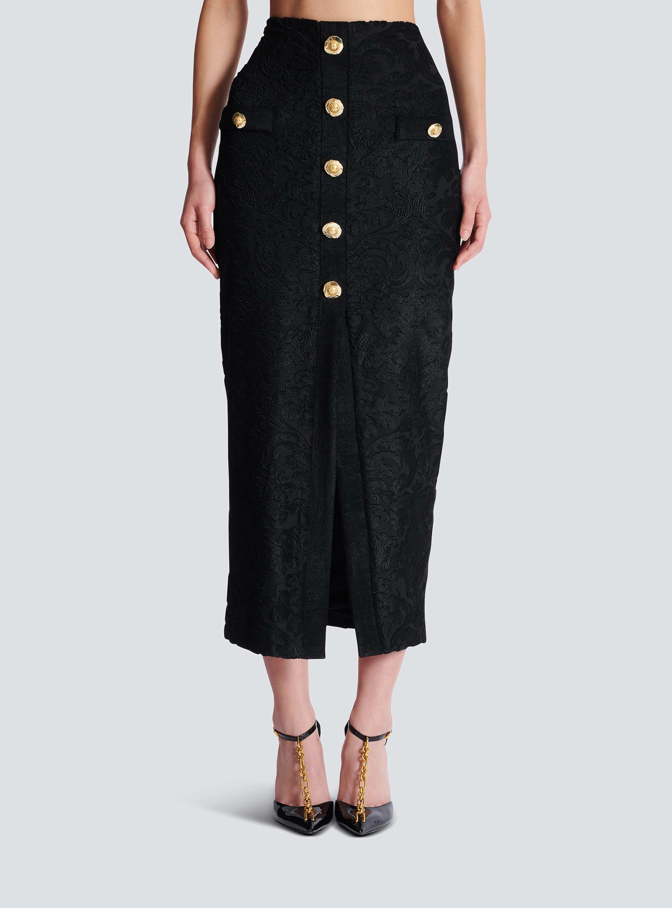 【関税＆送料込み】Balmain Baroque Midi Skirt Baroque pattern midi skirt - Women | BALMAIN