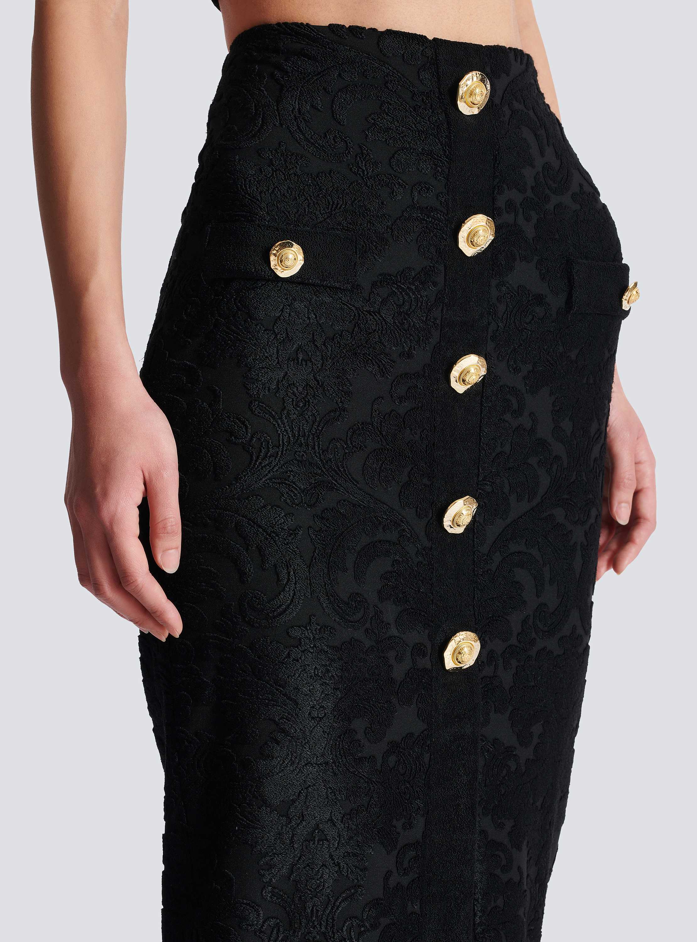 【関税＆送料込み】Balmain Baroque Midi Skirt Baroque pattern midi skirt - Women | BALMAIN