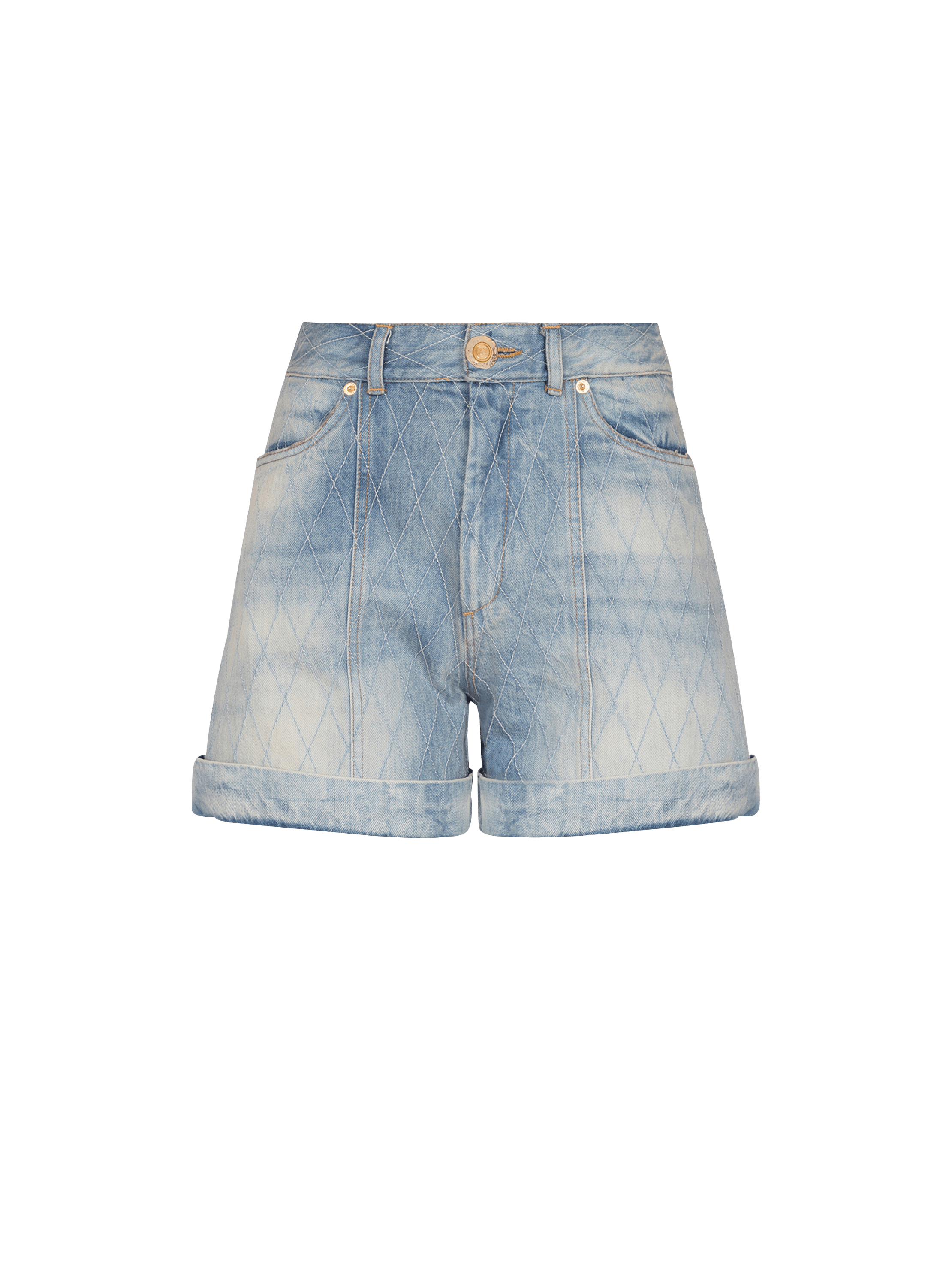 Kurze Shorts aus Diamond-Denim