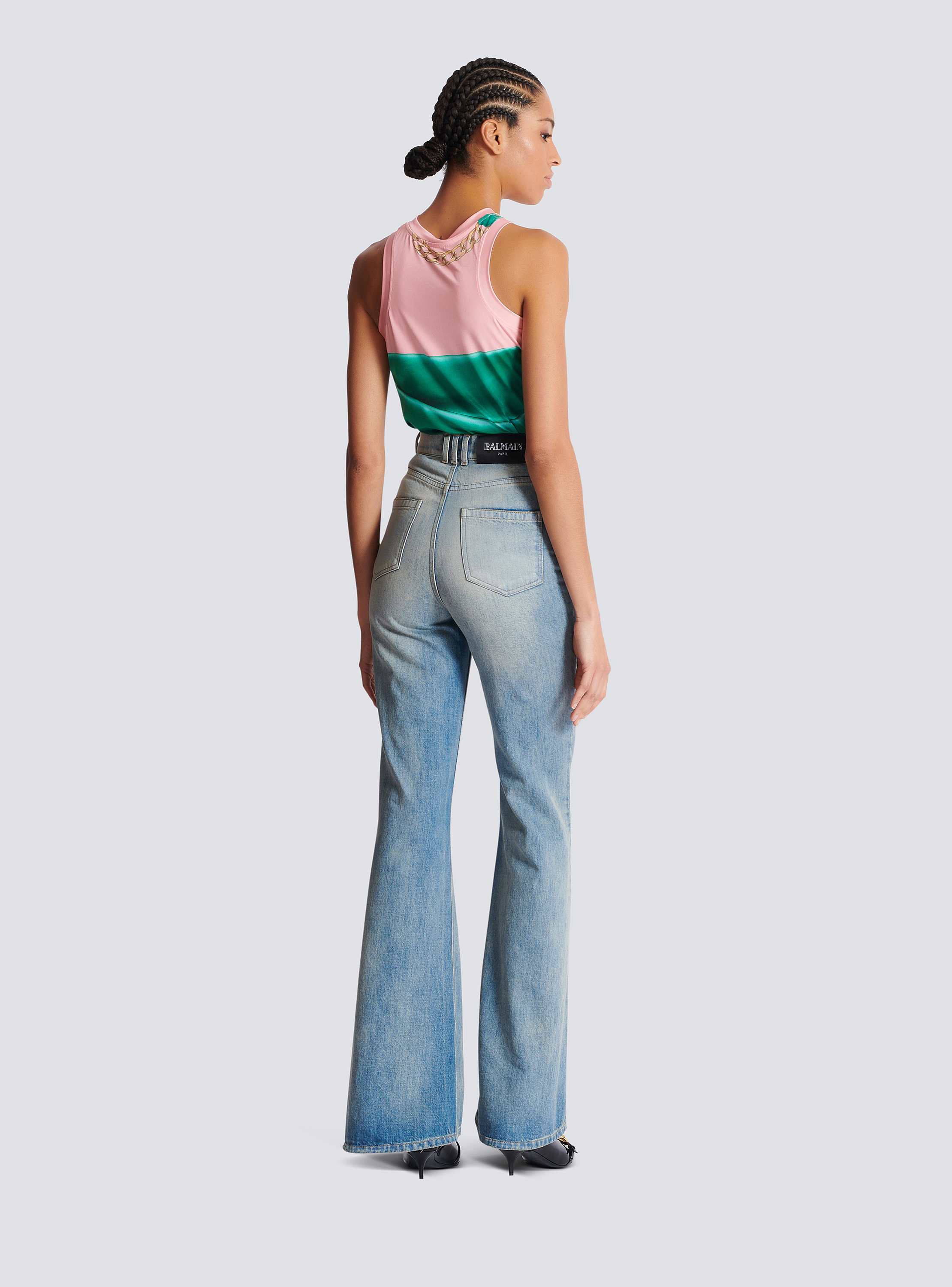 Flared-fit denim jeans - Women | BALMAIN