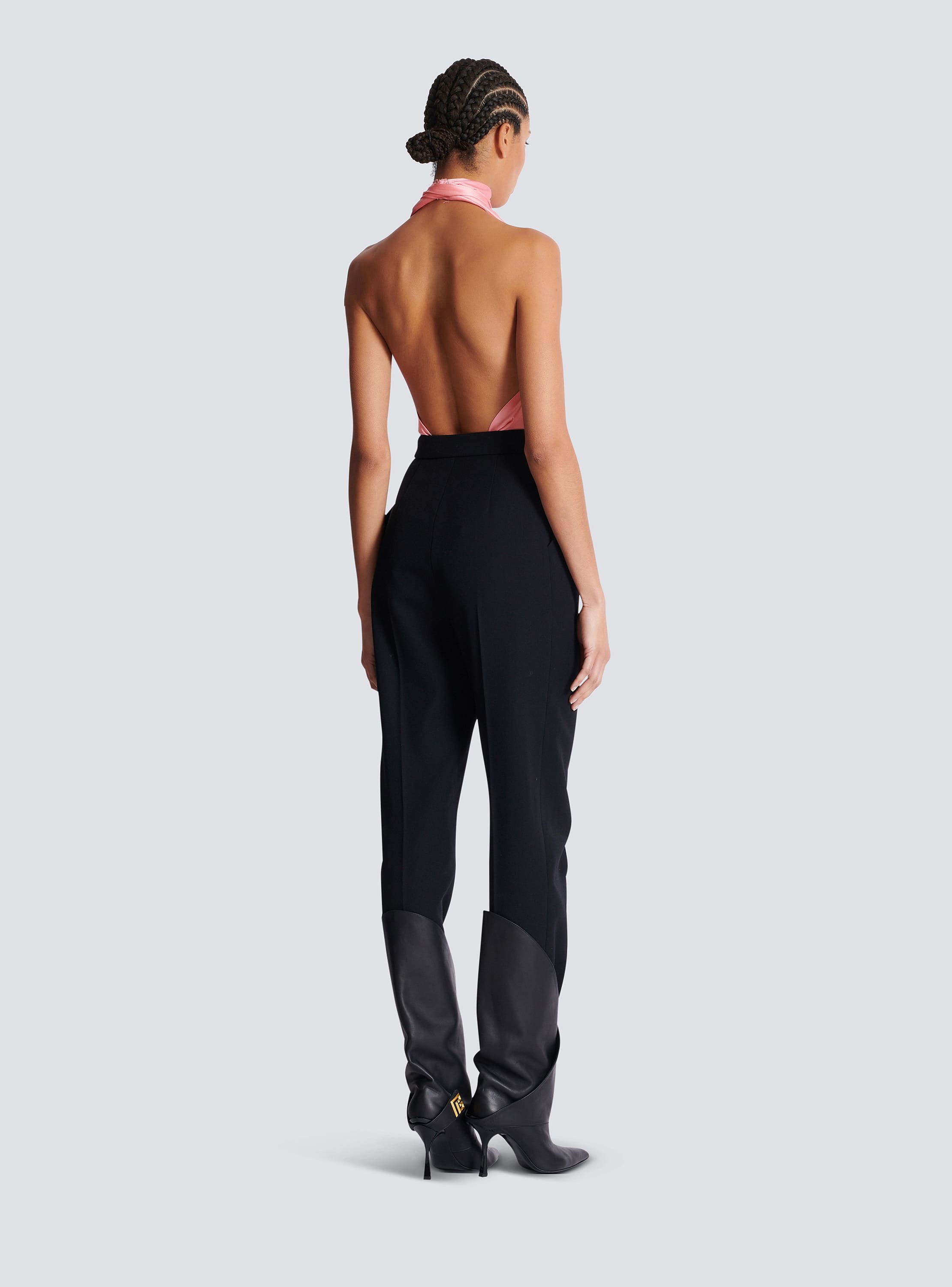 パンツ BALMAIN Women Straight Pants BF1PO105WC09 0PA 38 Balmain Outlet: Pants woman - Black | Balmain pants