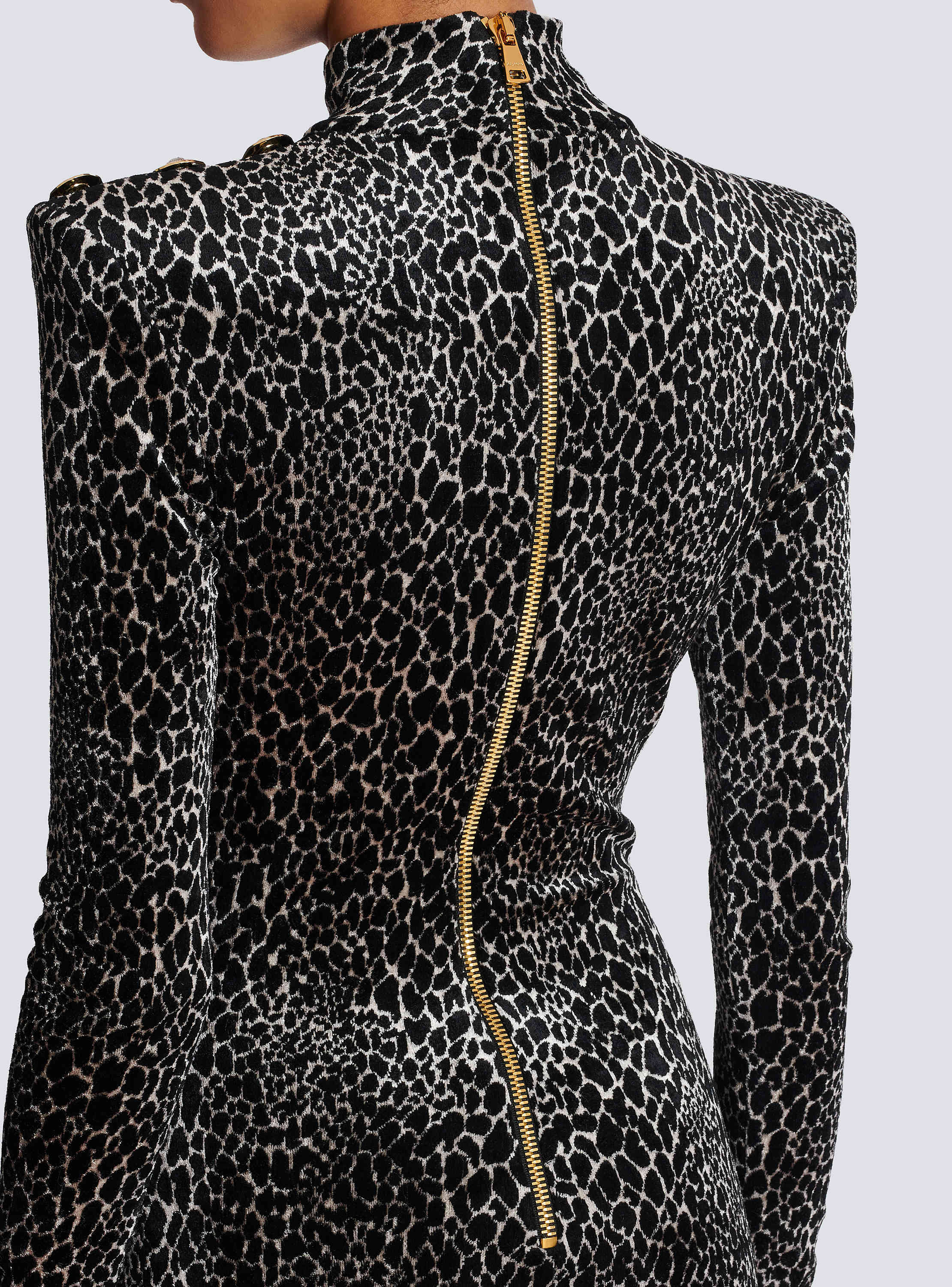 Ls Leopard Bodycon Velvet Short Dress
