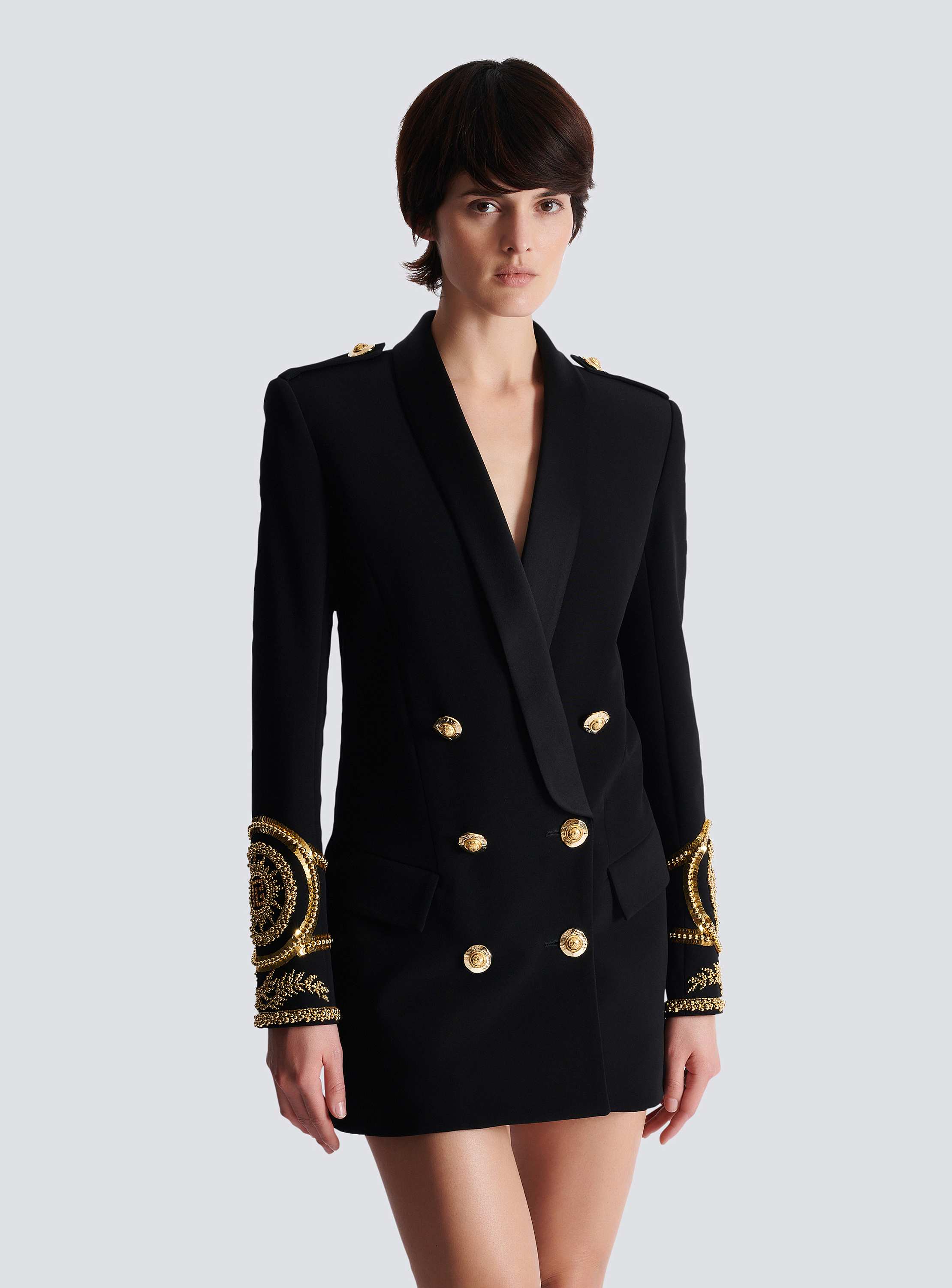 Emb Brandebourg Details Tailored Dress