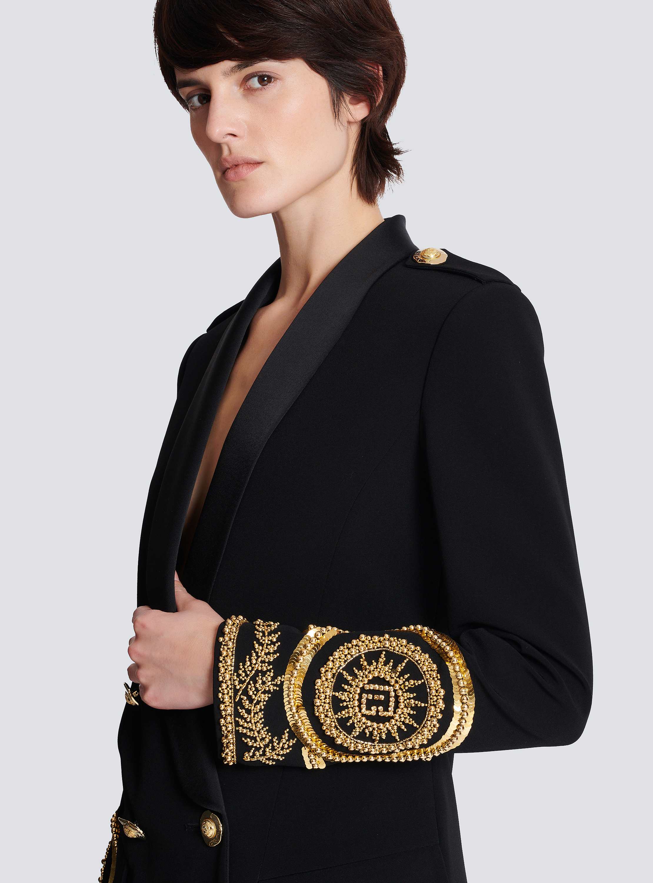 Emb Brandebourg Details Tailored Dress