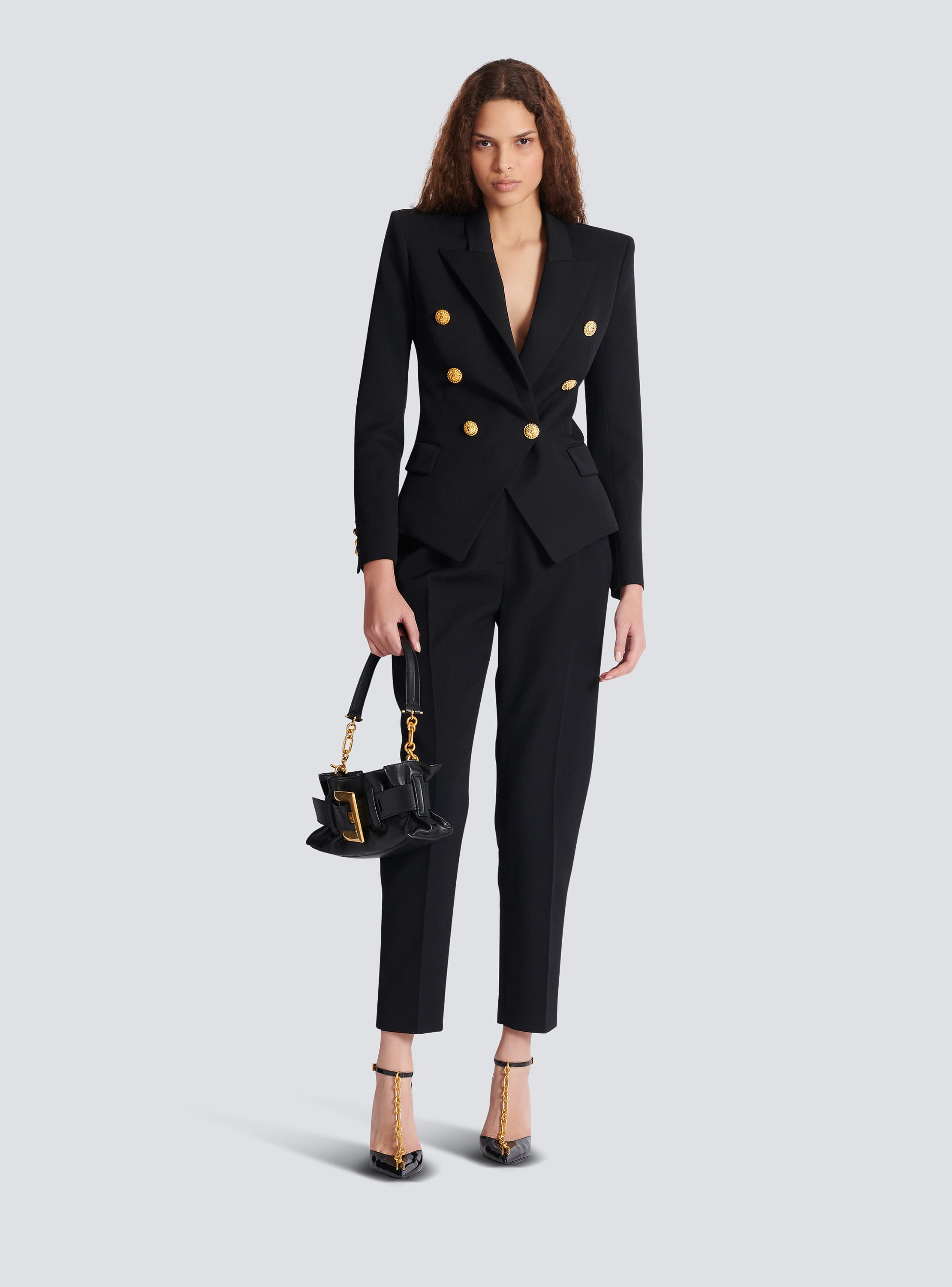 Grain de poudre 6-button fitted jacket