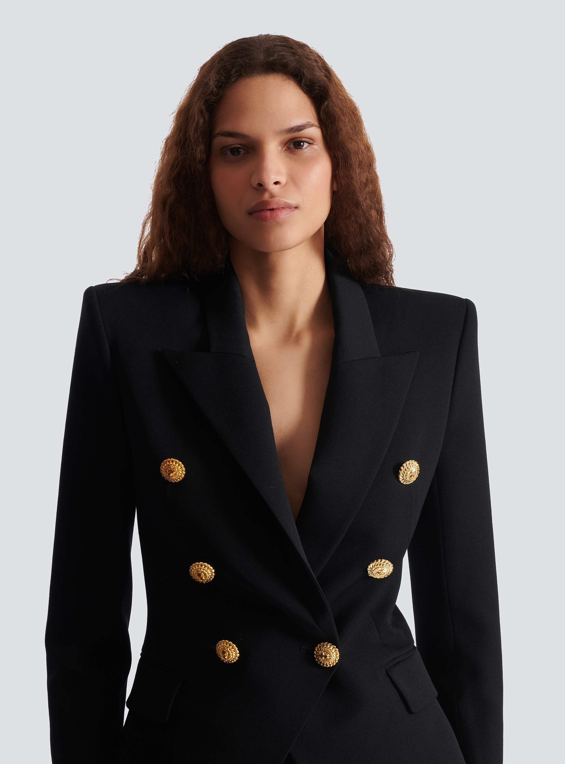 Grain de poudre 6-button fitted jacket