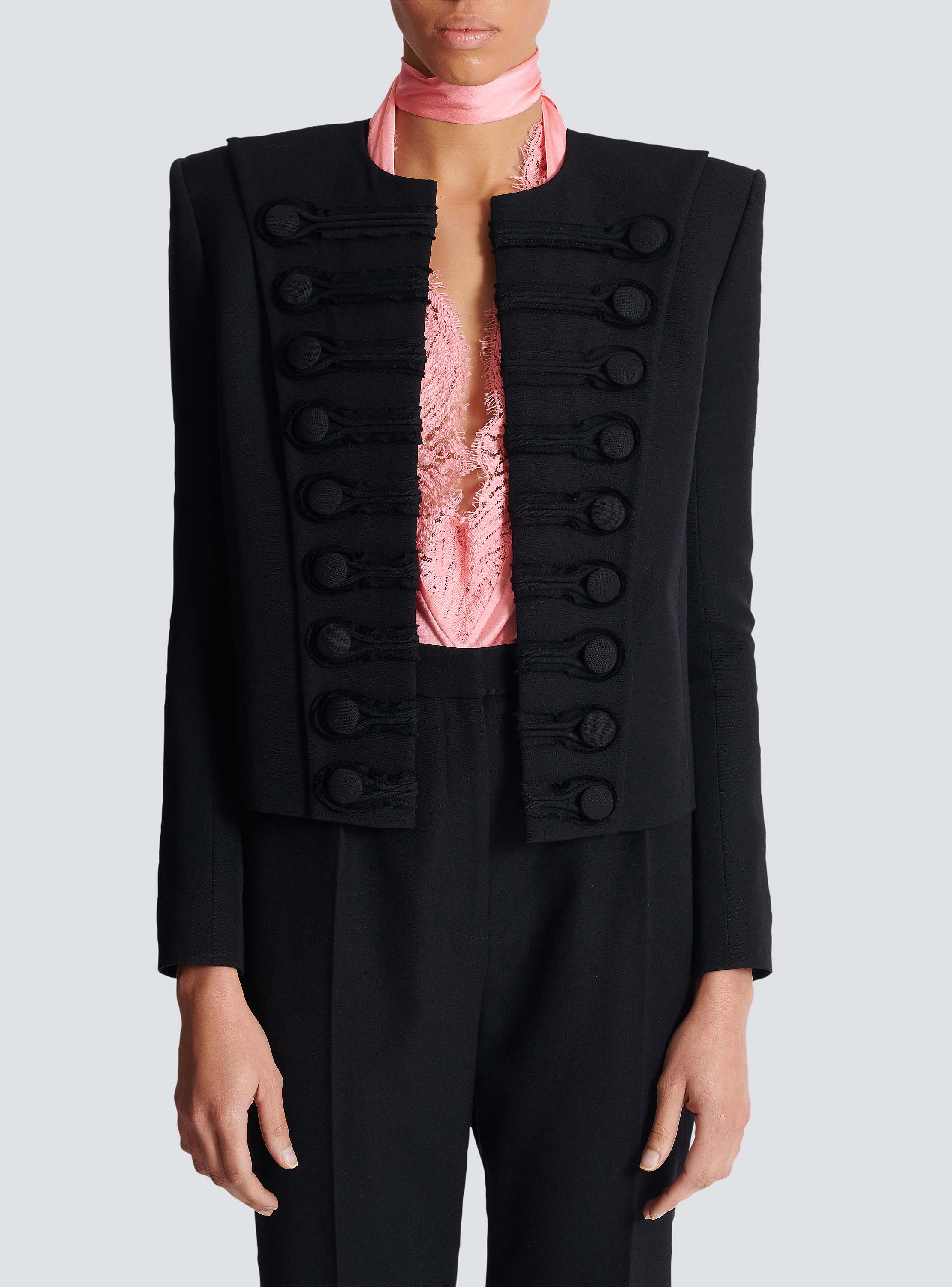 Grain de poudre edge-to-edge spencer jacket 