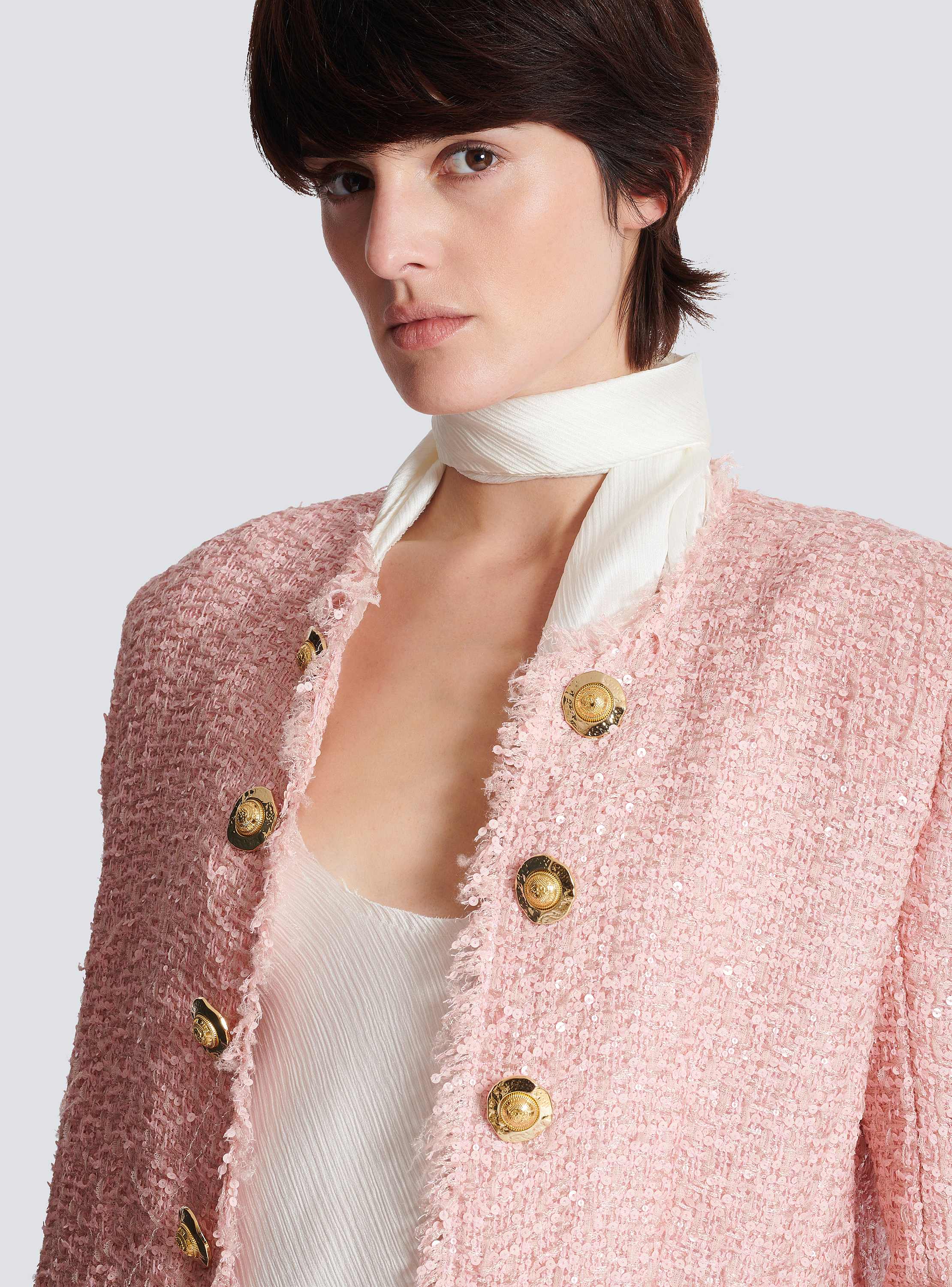 ジャケット BALMAIN JACKET (FF1SM508XL01 4CU) Edge-to-edge sequin tweed jacket - Women | BALMAIN