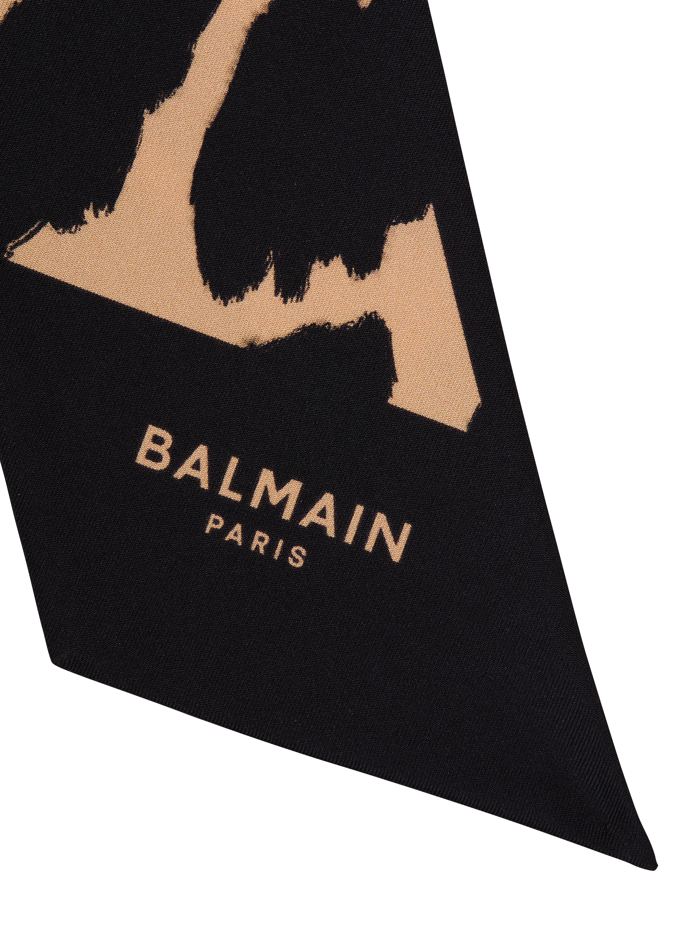 Leopard print silk bandana