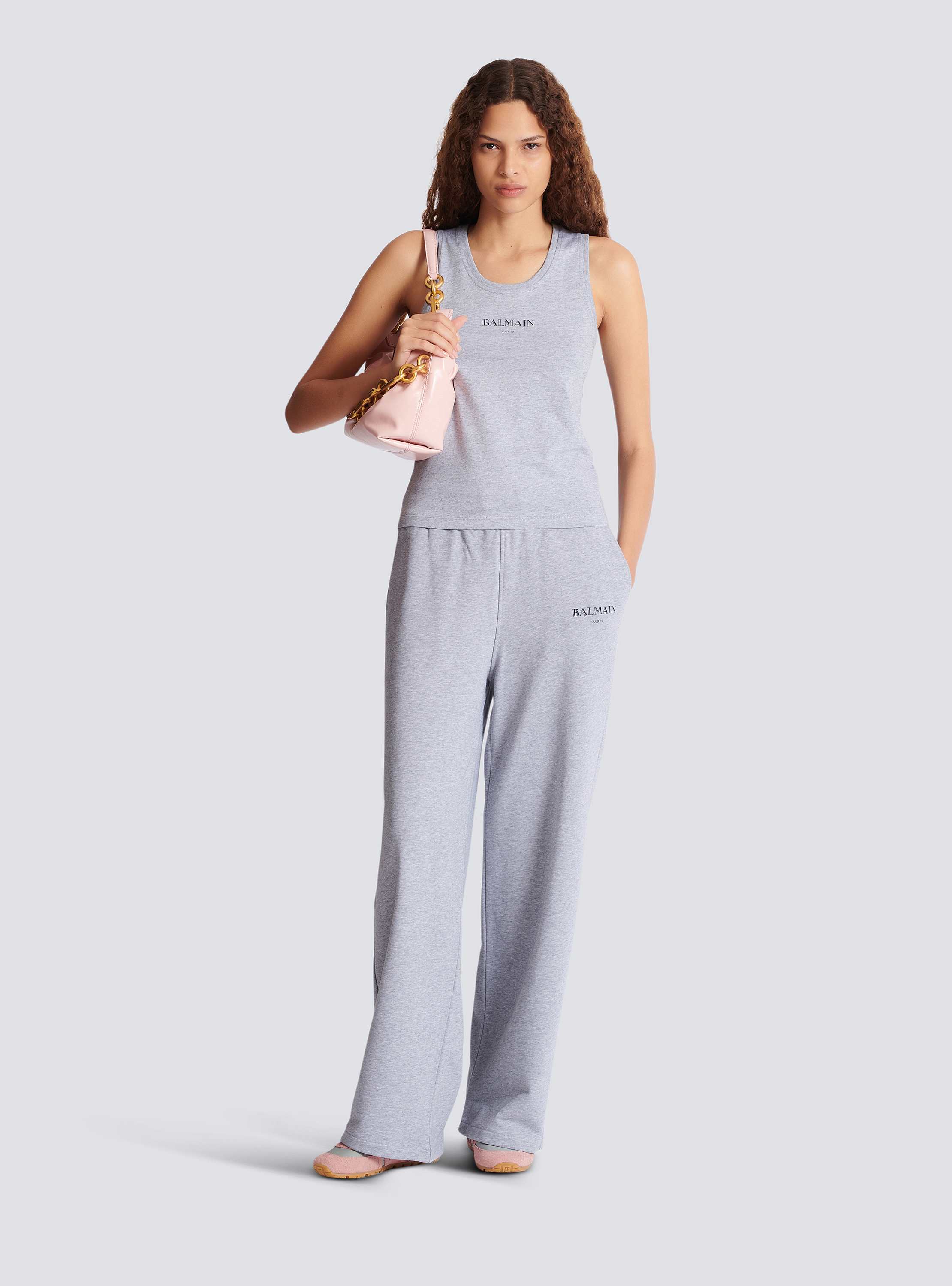 Tank top with Balmain print