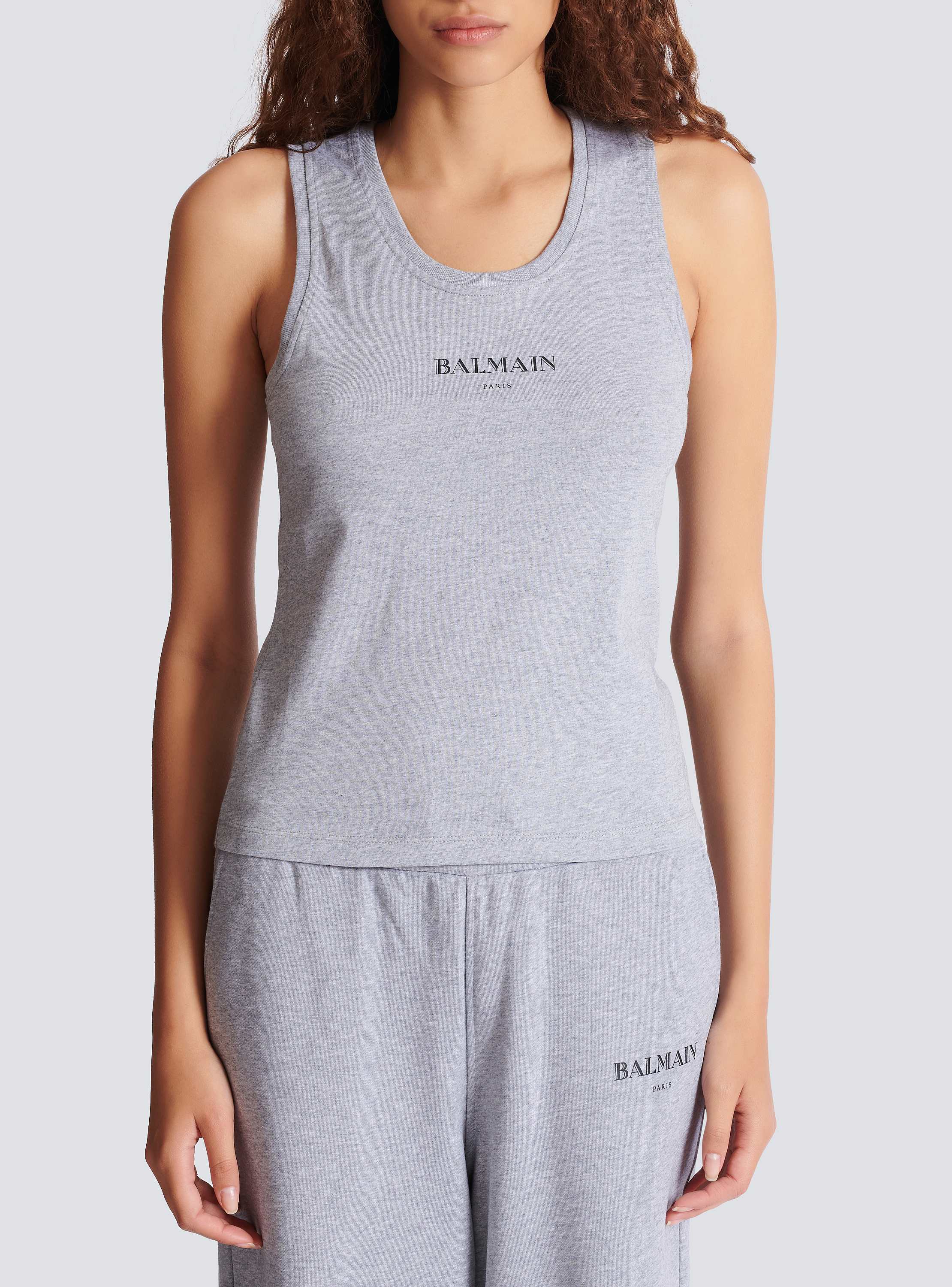 Tank top with Balmain print