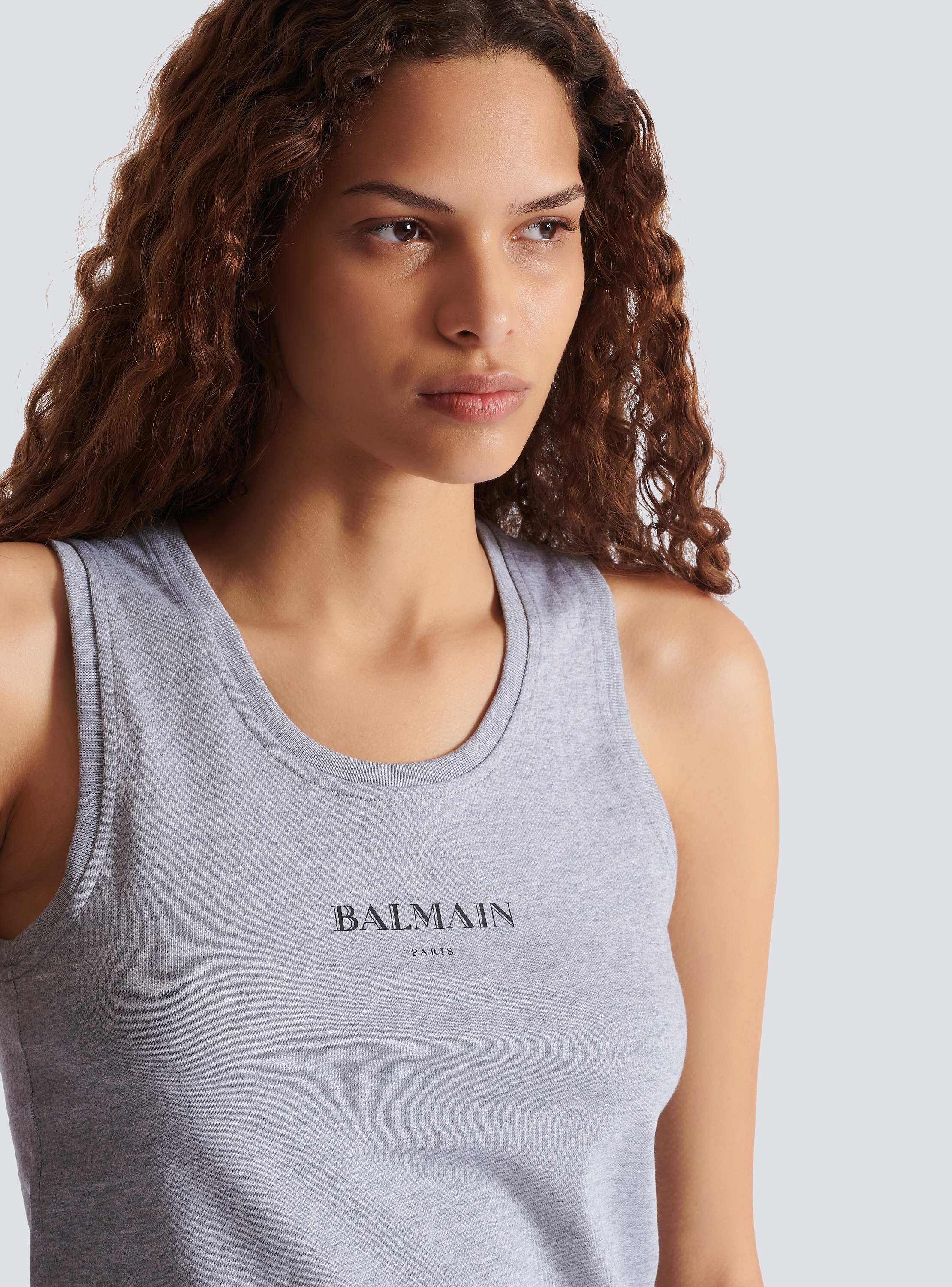 Tank top with Balmain print