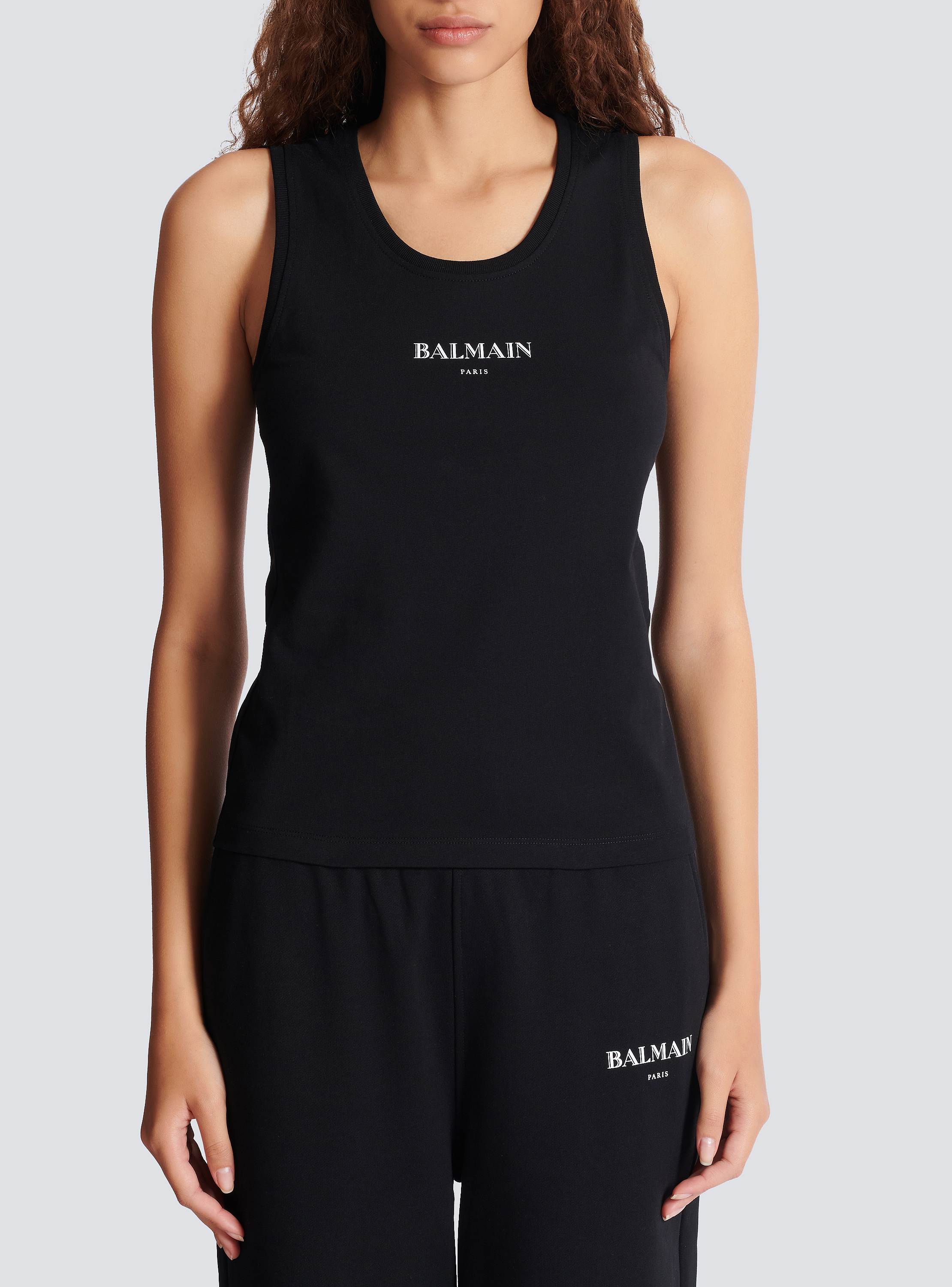 Tank top with Balmain print