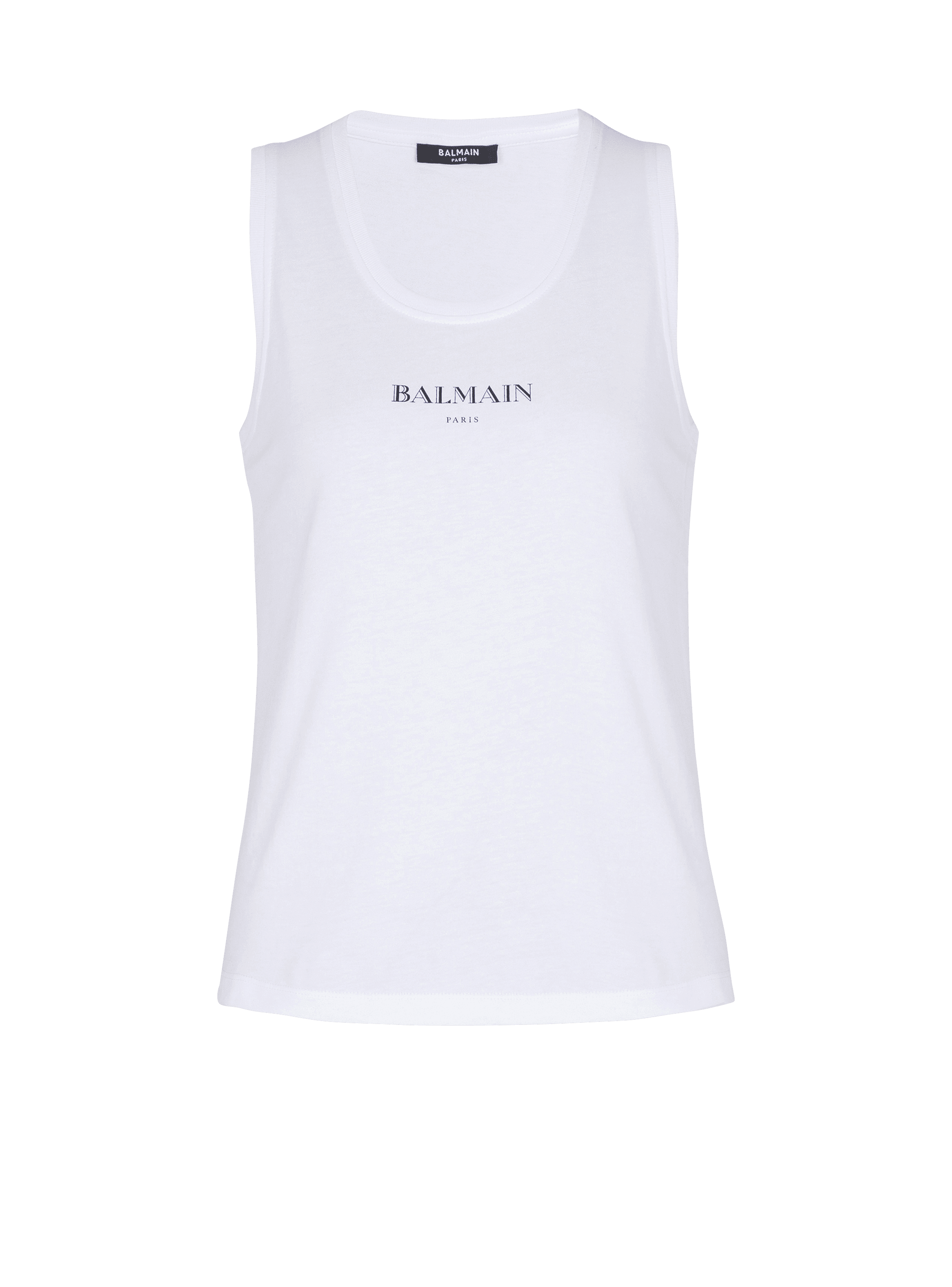 Tank top with Balmain print