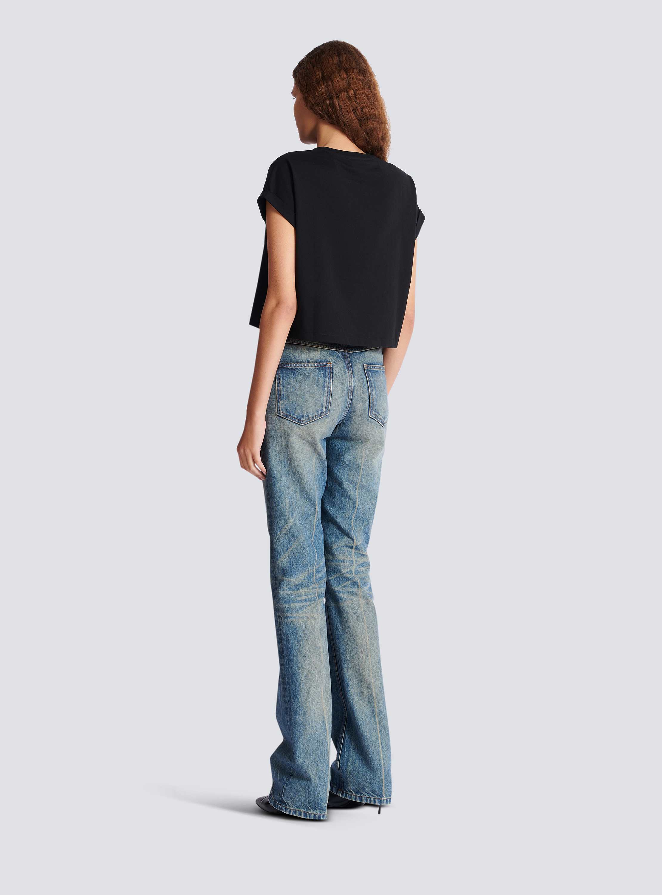 Balmainプリント クロップドTシャツ - Women | BALMAIN