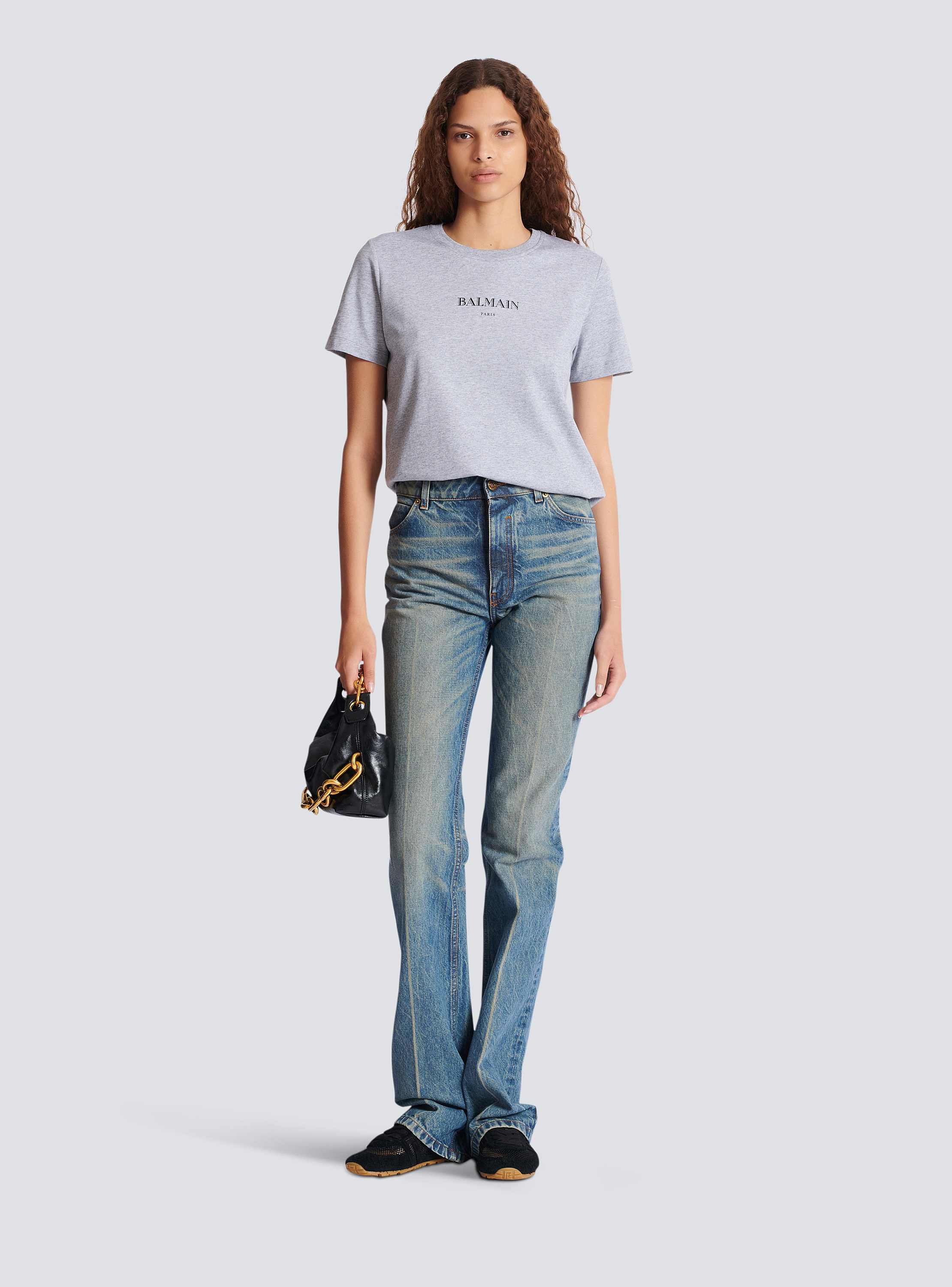 T-shirt with Balmain print