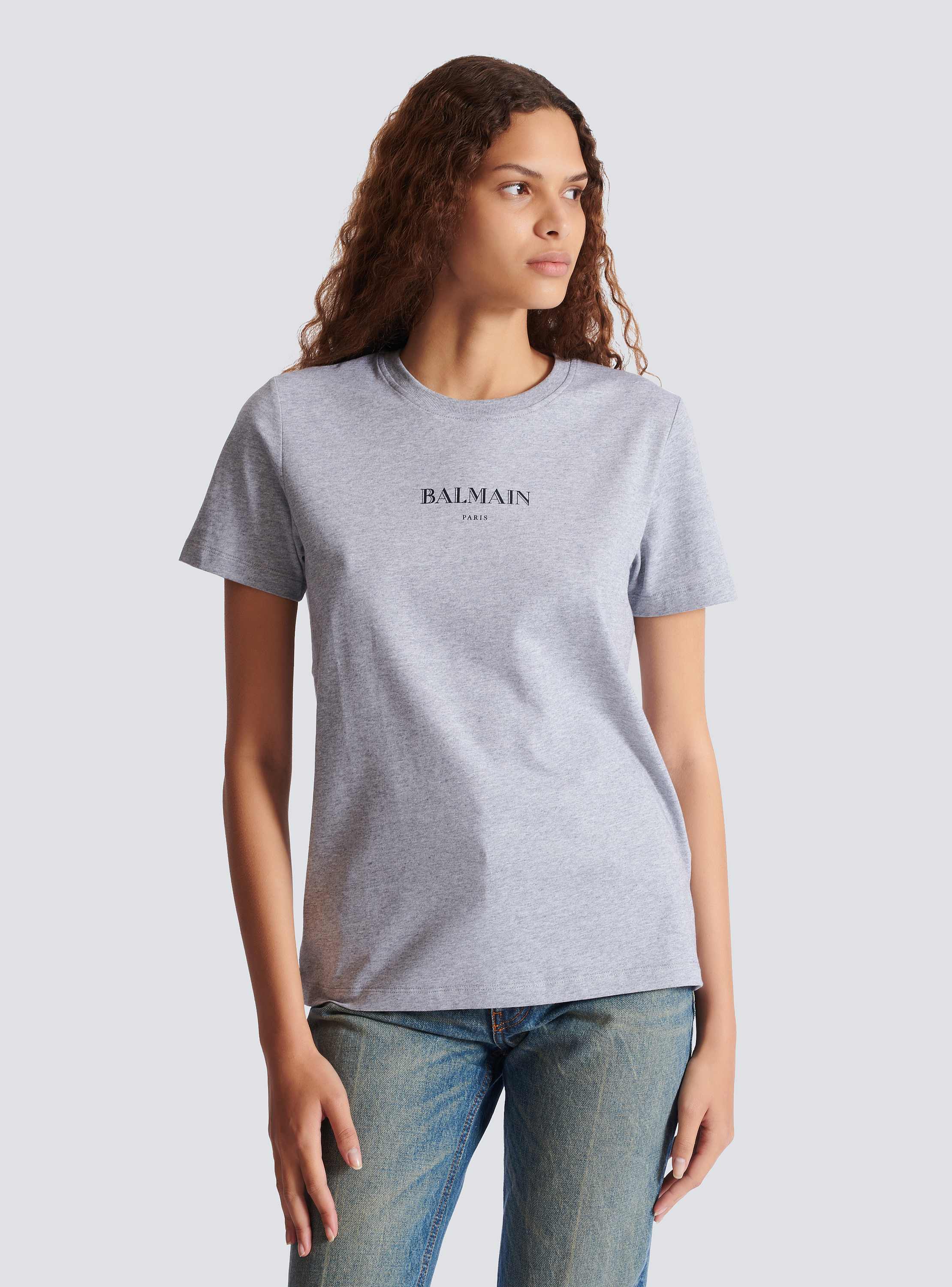 T-shirt with Balmain print