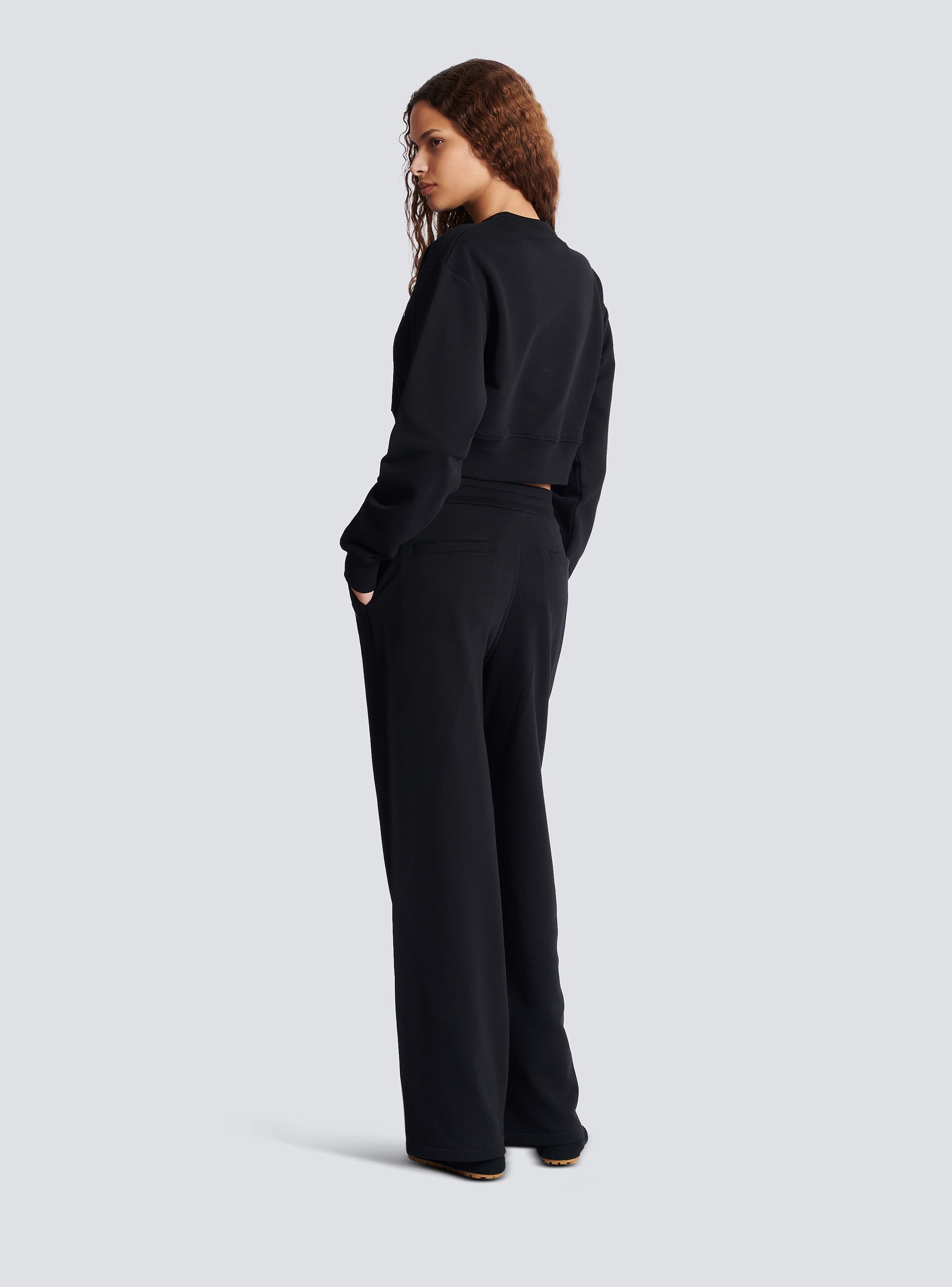 Printed Balmain crew-neck sweatshirt - Women | BALMAIN