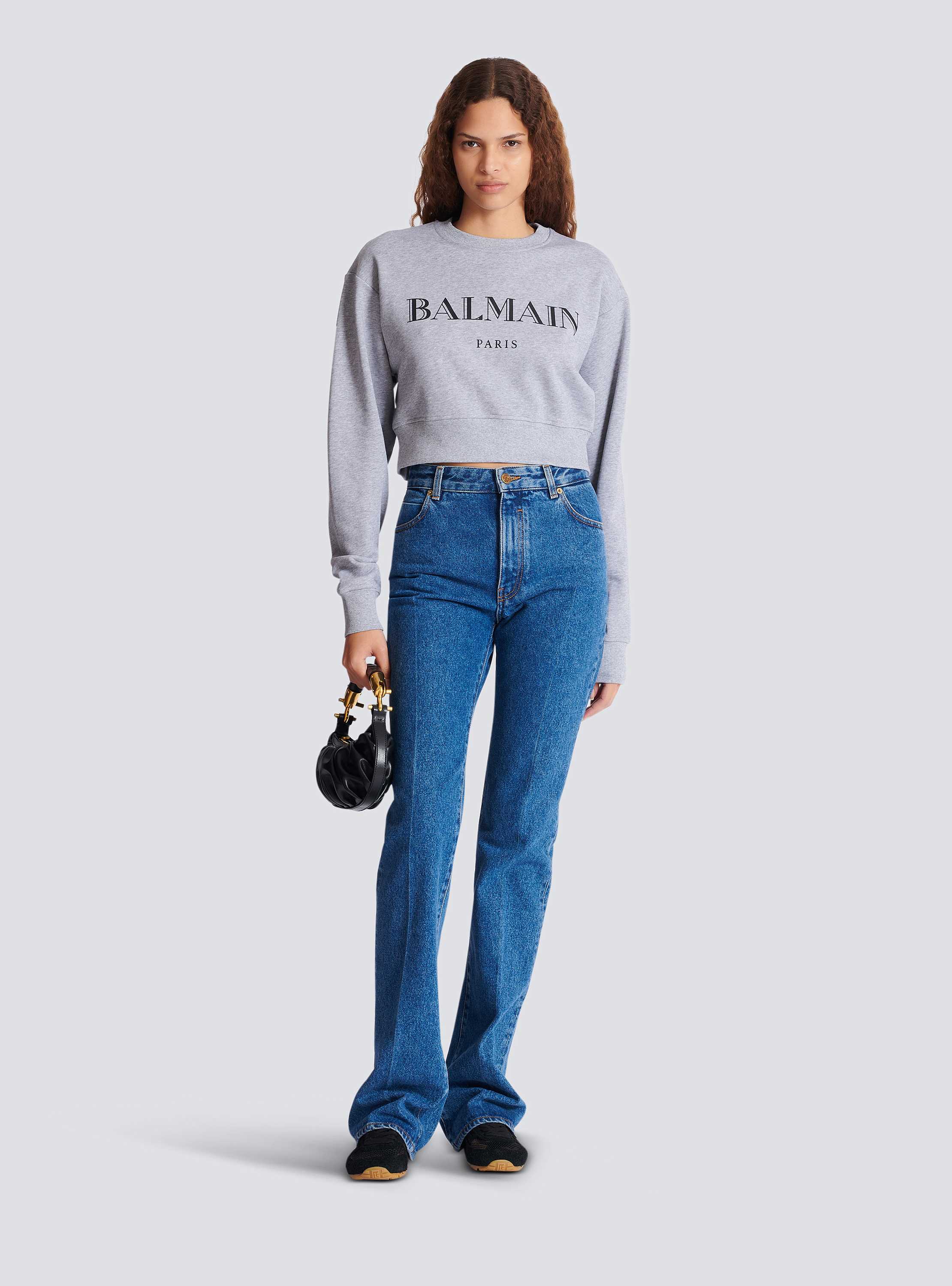 Printed Balmain crew-neck sweatshirt