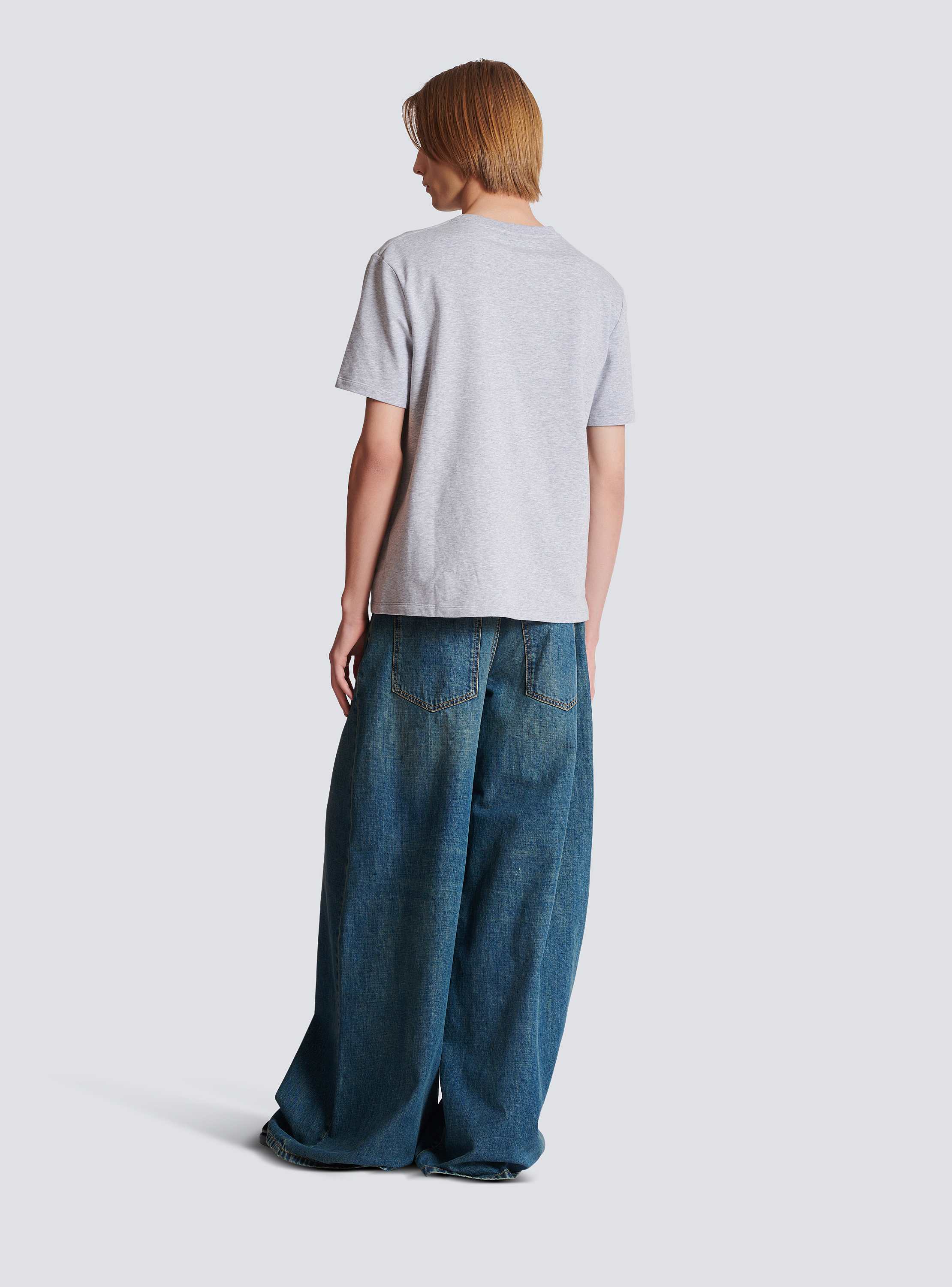 Embroidered Balmain Paris T-shirt