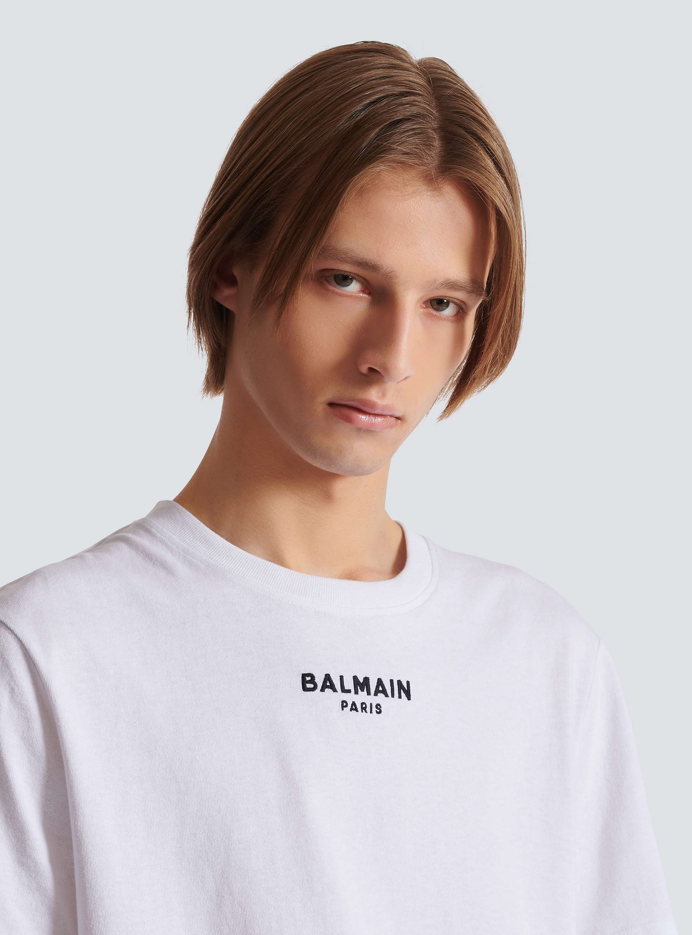 Embroidered Balmain Paris T-shirt
