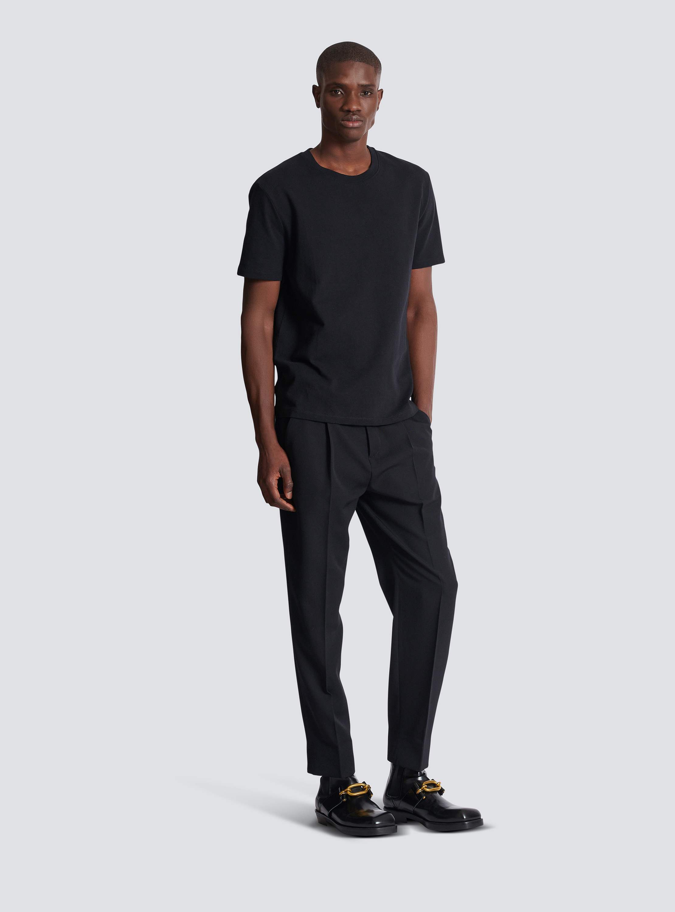 T-shirt with vintage gel Balmain logo