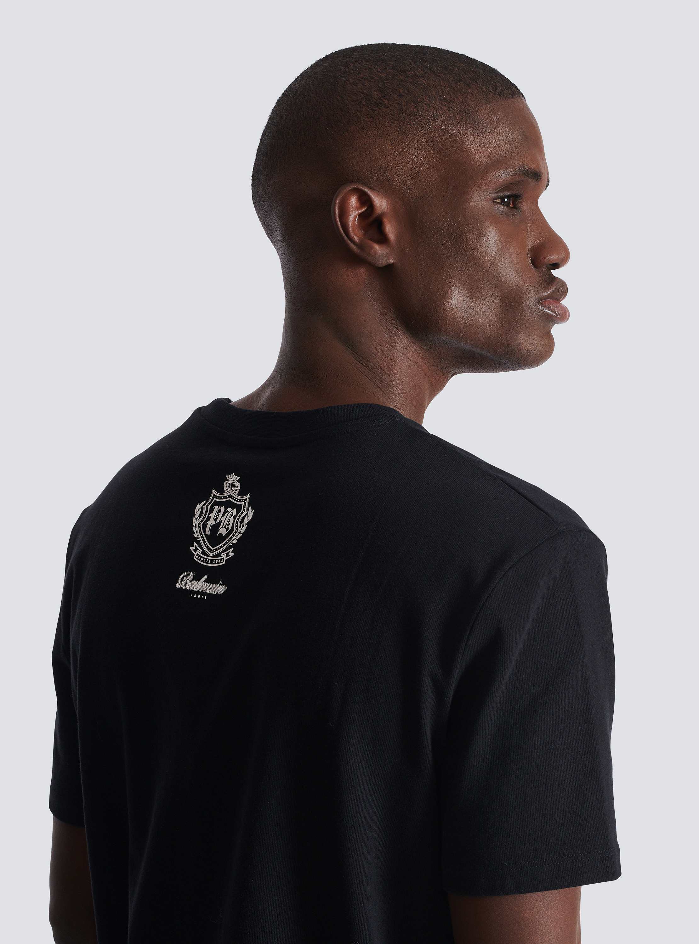 T-shirt with vintage gel Balmain logo
