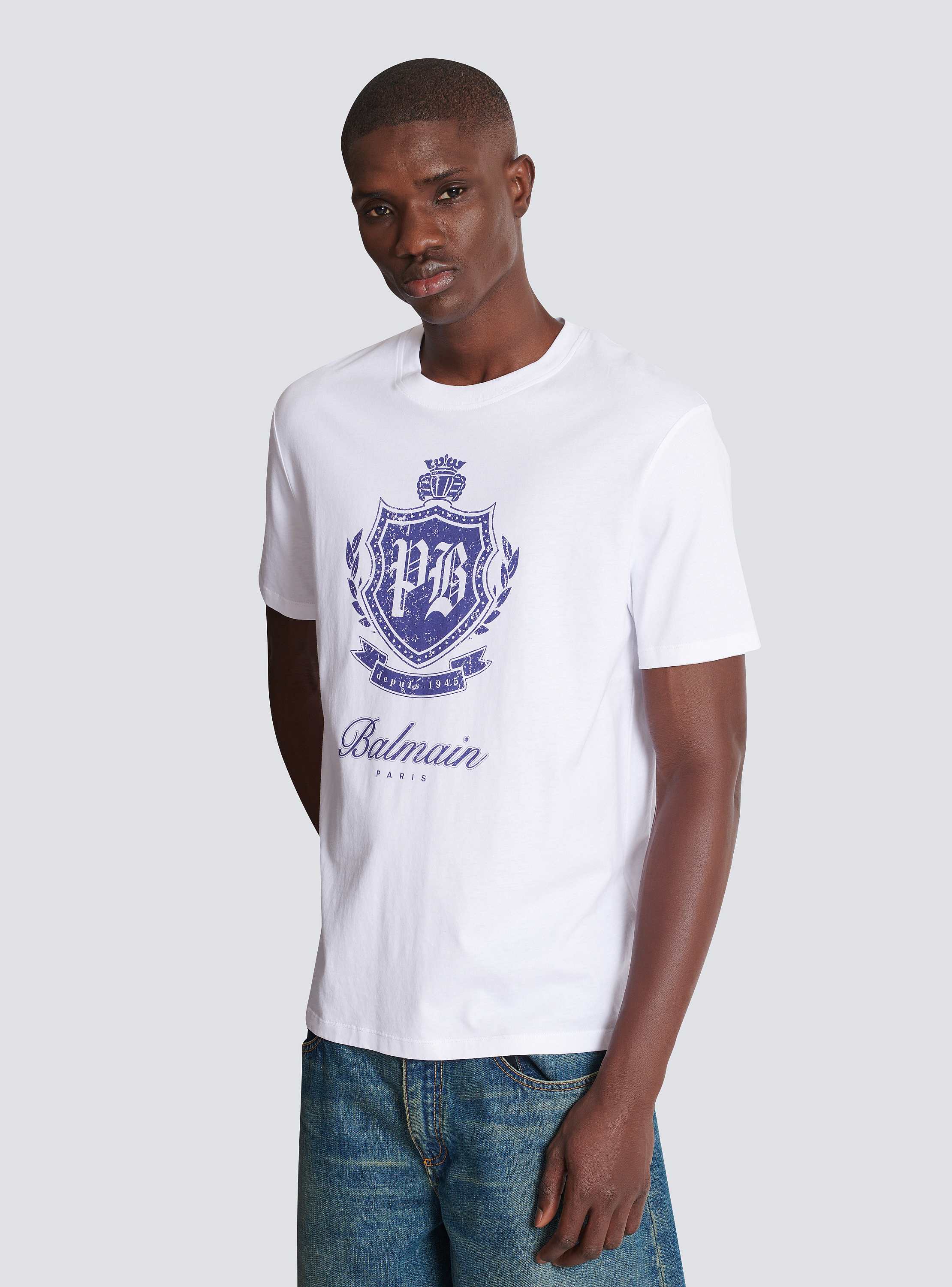 Short-sleeved T-shirt with College Emblem print