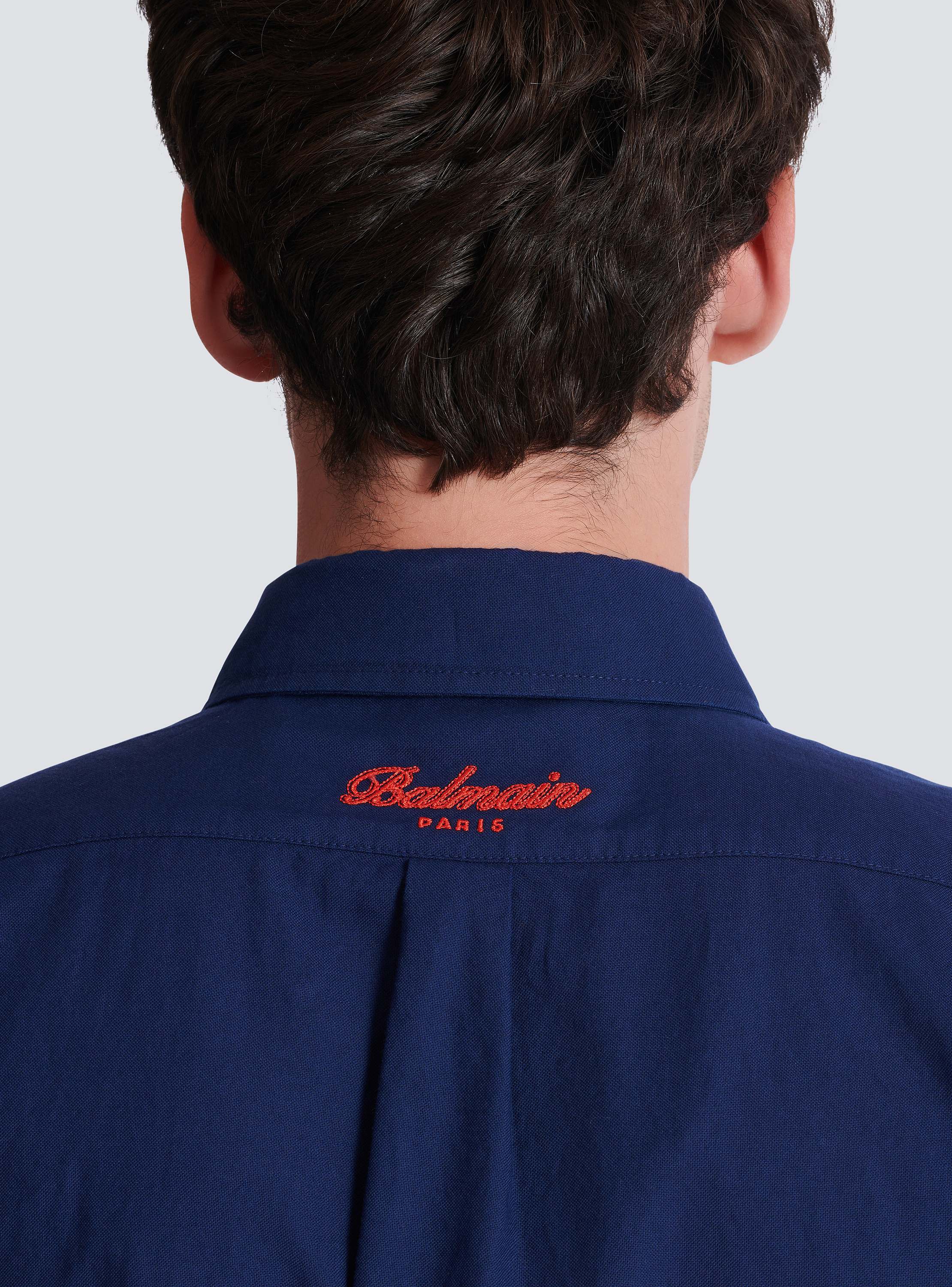 College Emblem shirt in Oxford cotton