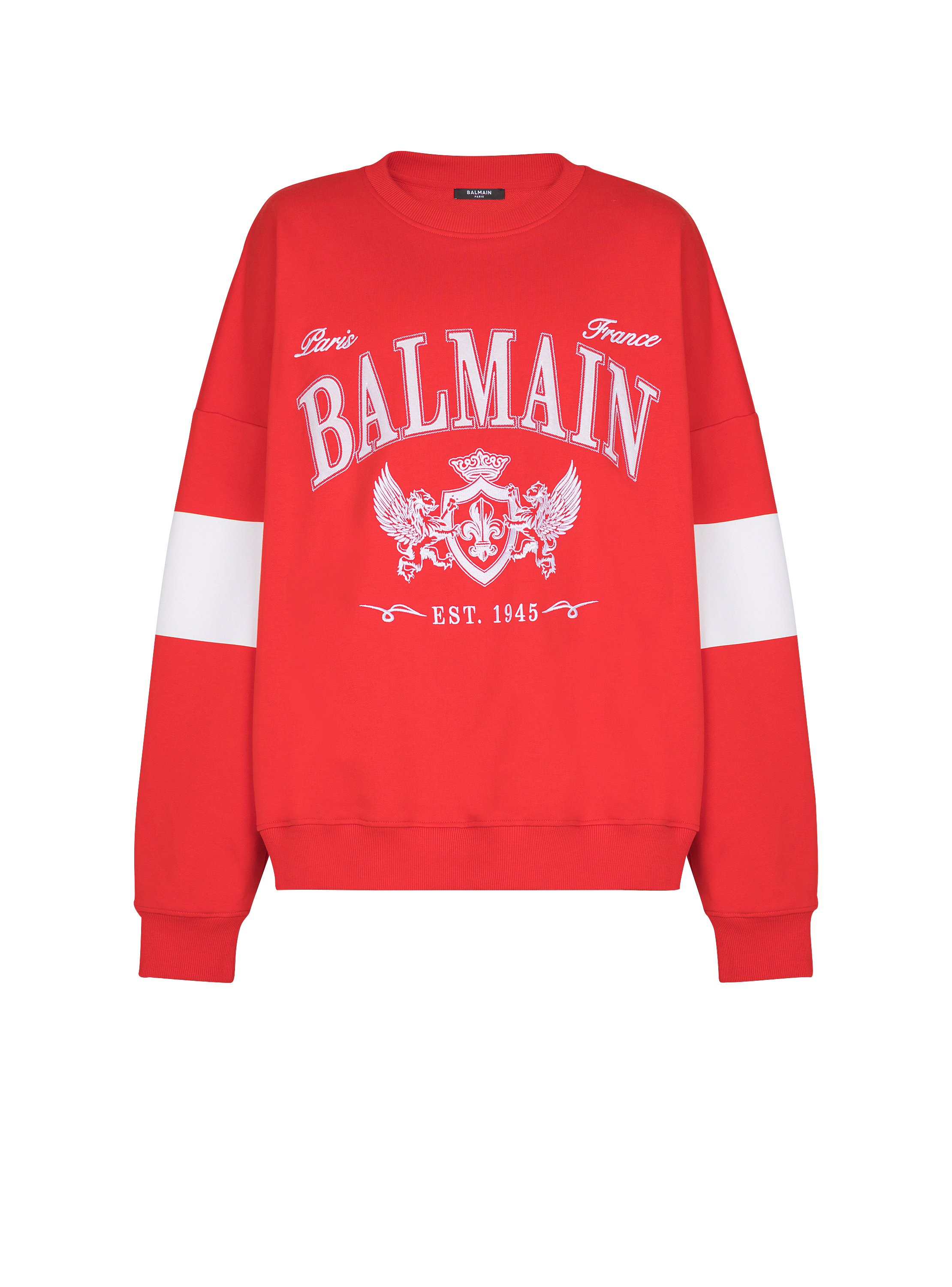 Boxy Balmain College sweatshirt