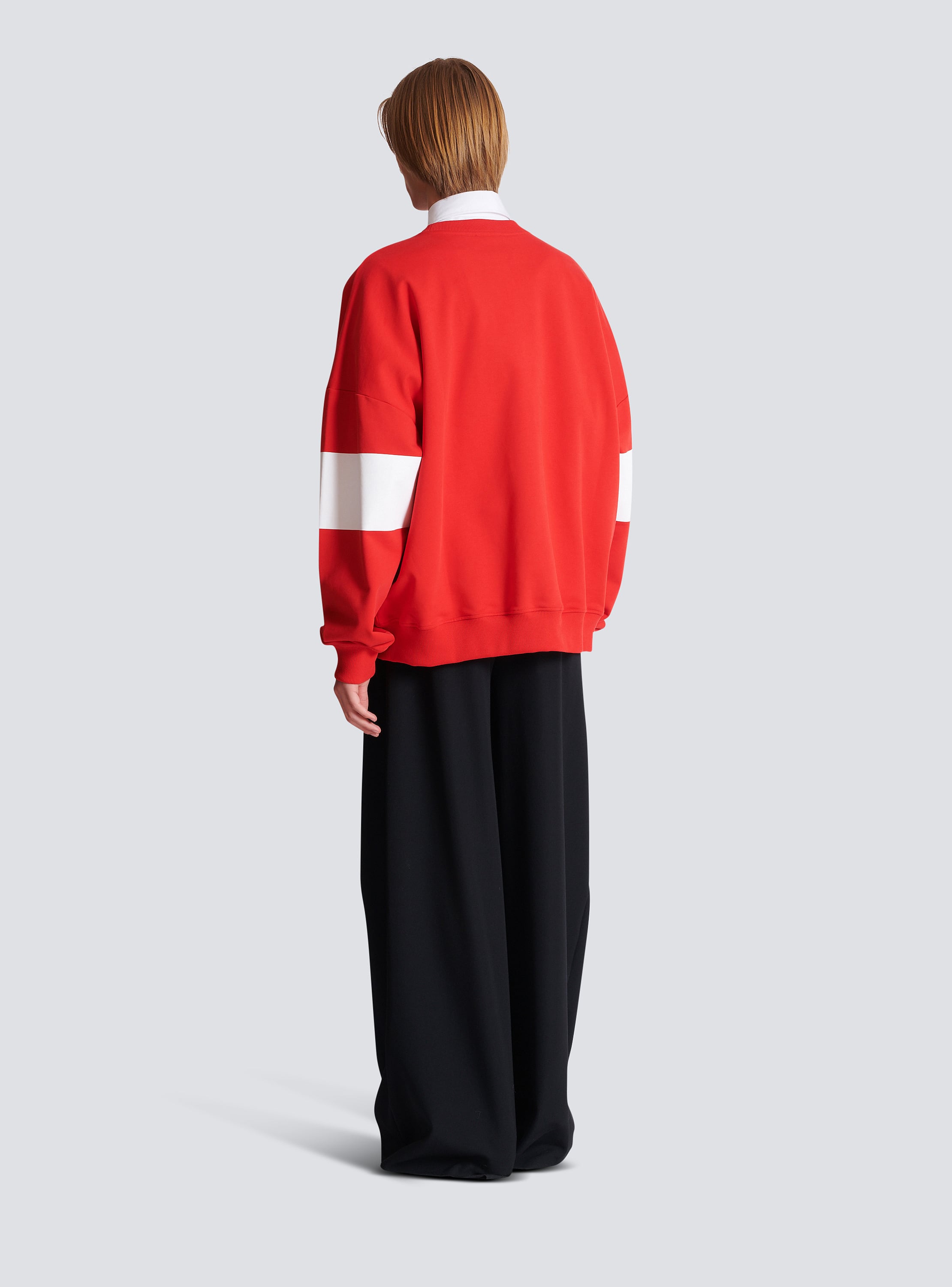 Boxy Balmain College sweatshirt