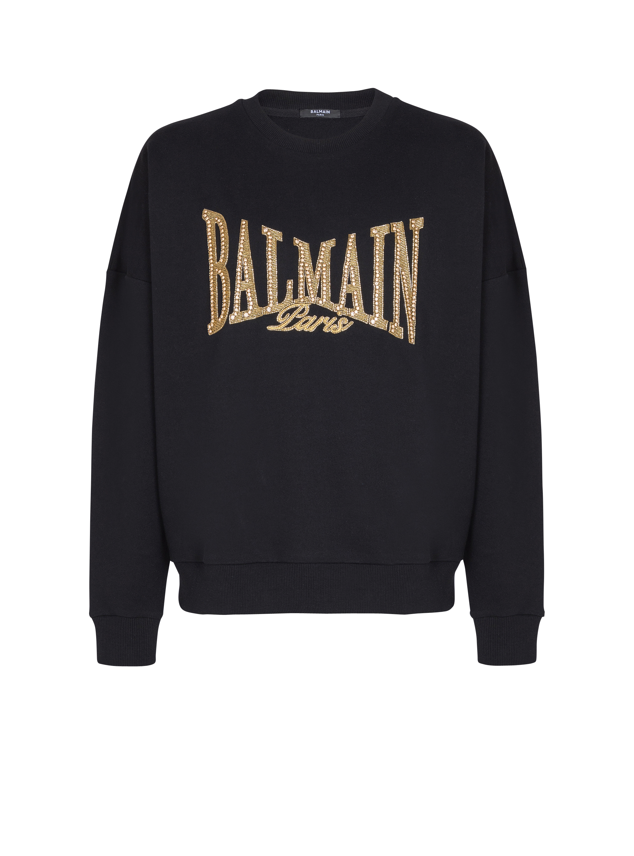 Embroidered Balmain College sweatshirt