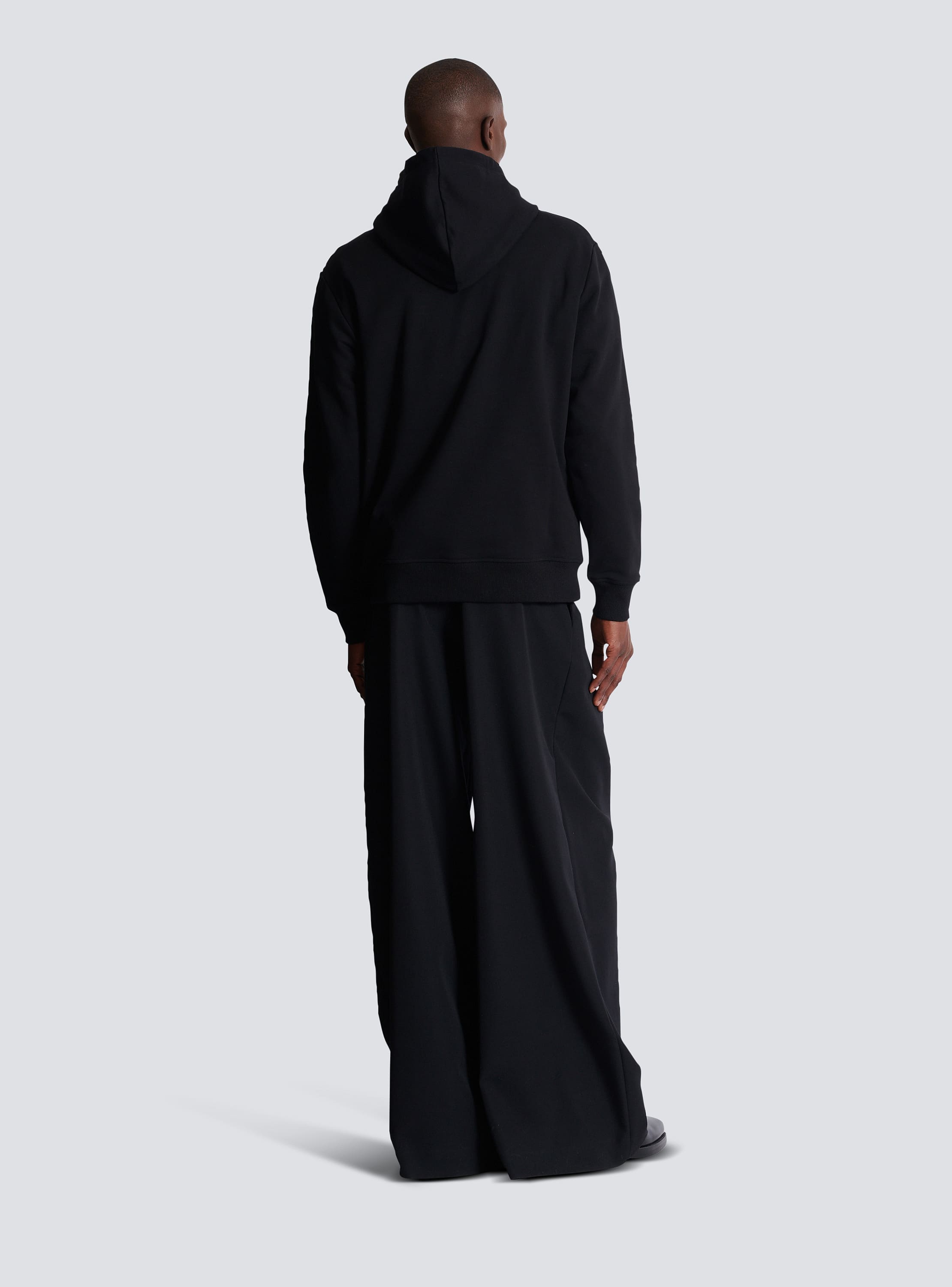 Flocked Balmain College hoodie