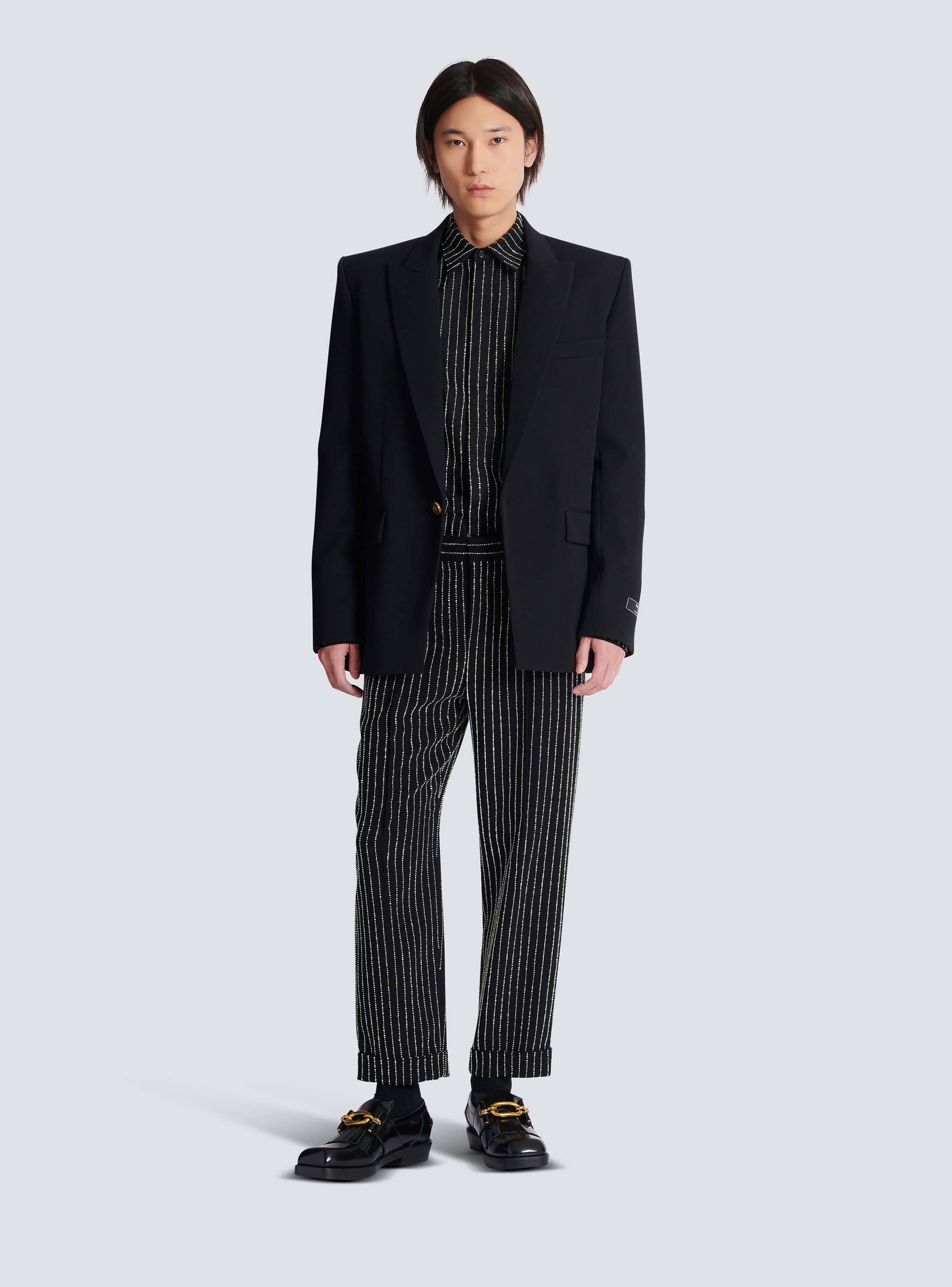 Grain de poudre wool 1-button jacket