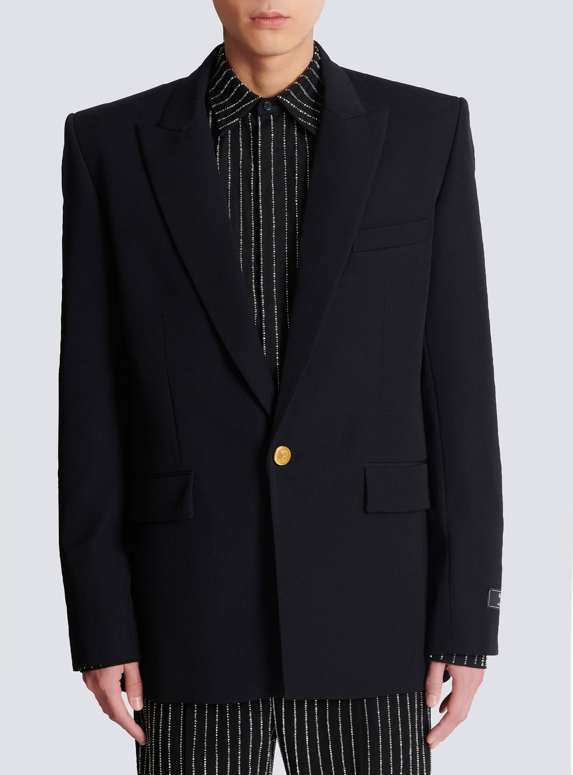 Grain de poudre wool 1-button jacket